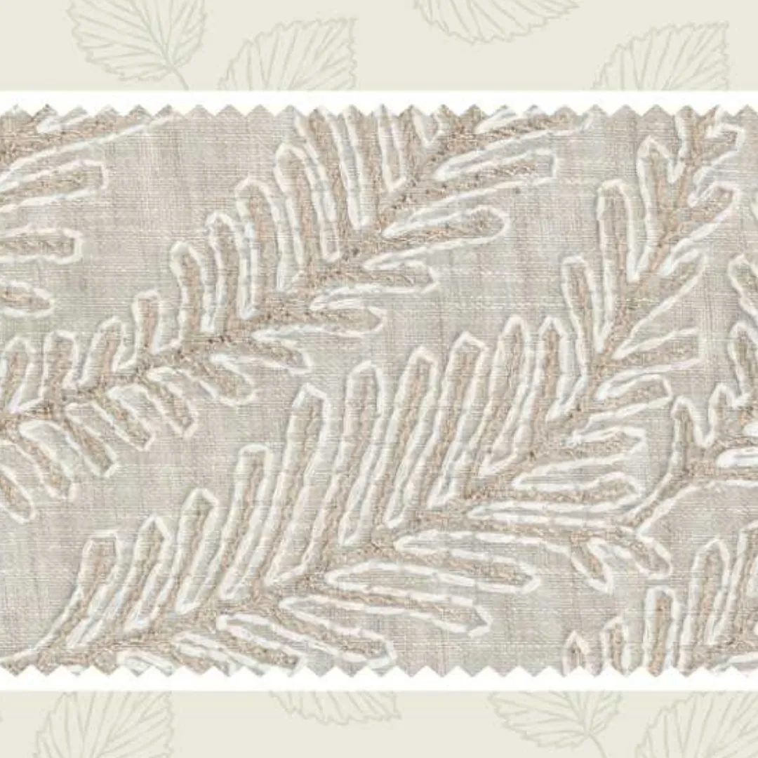 LATIL | NATUR52 Upholstery Fabric - Elegant Naturalia Embroidery