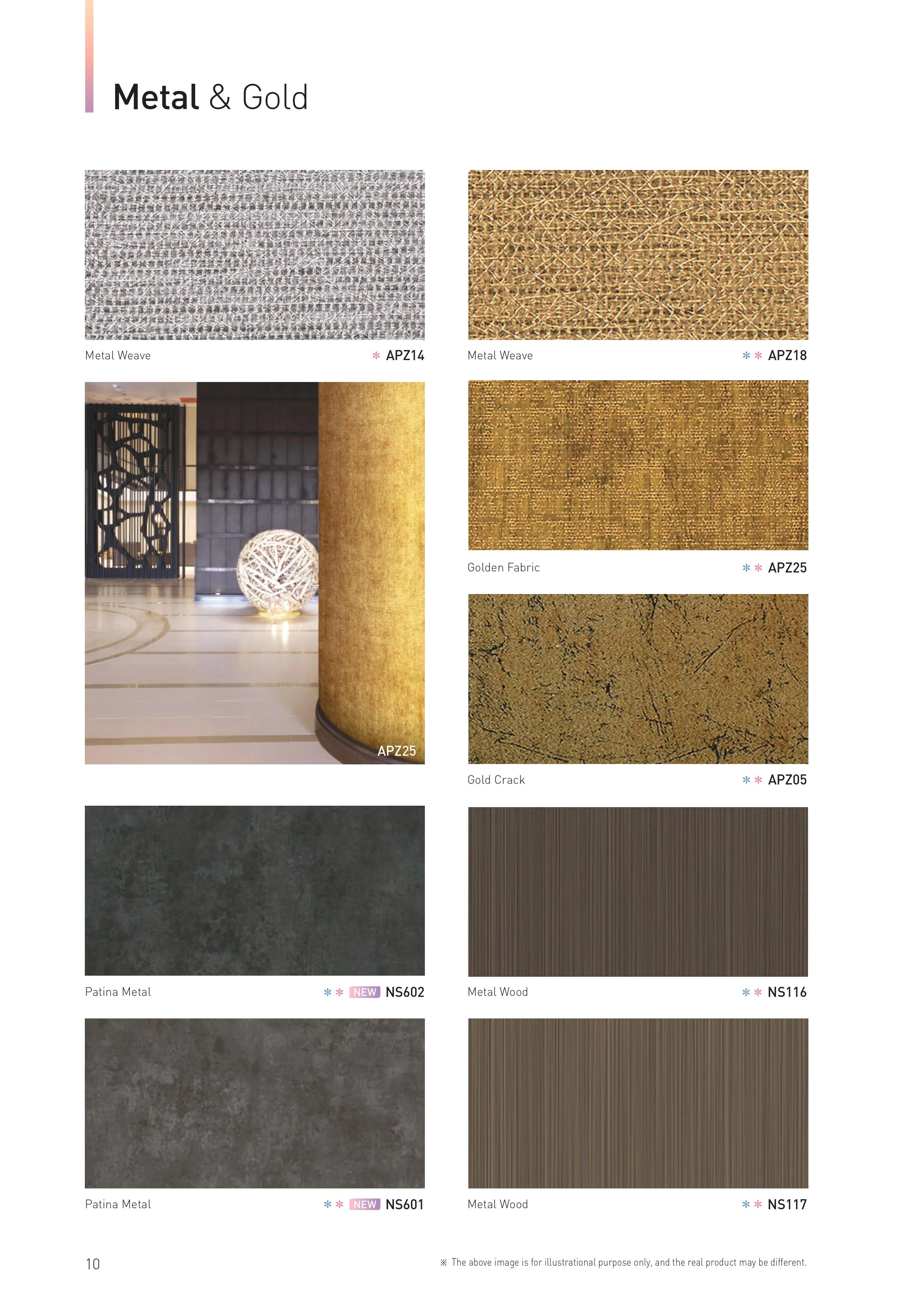 Metal & Gold Interior Film - Stylish Wall Decor Solution