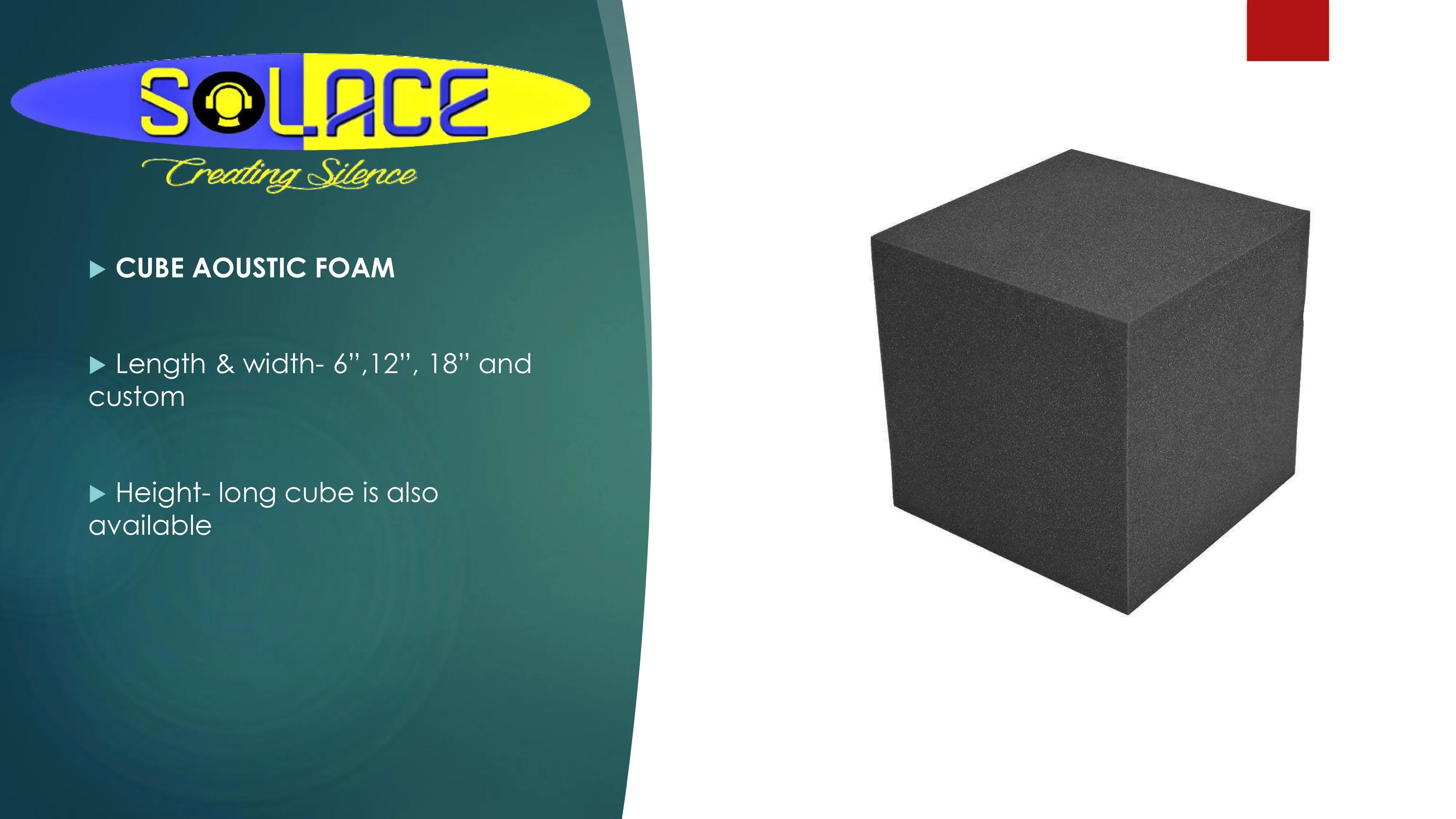 High-Quality Cube Acoustic Foam for Soundproofing