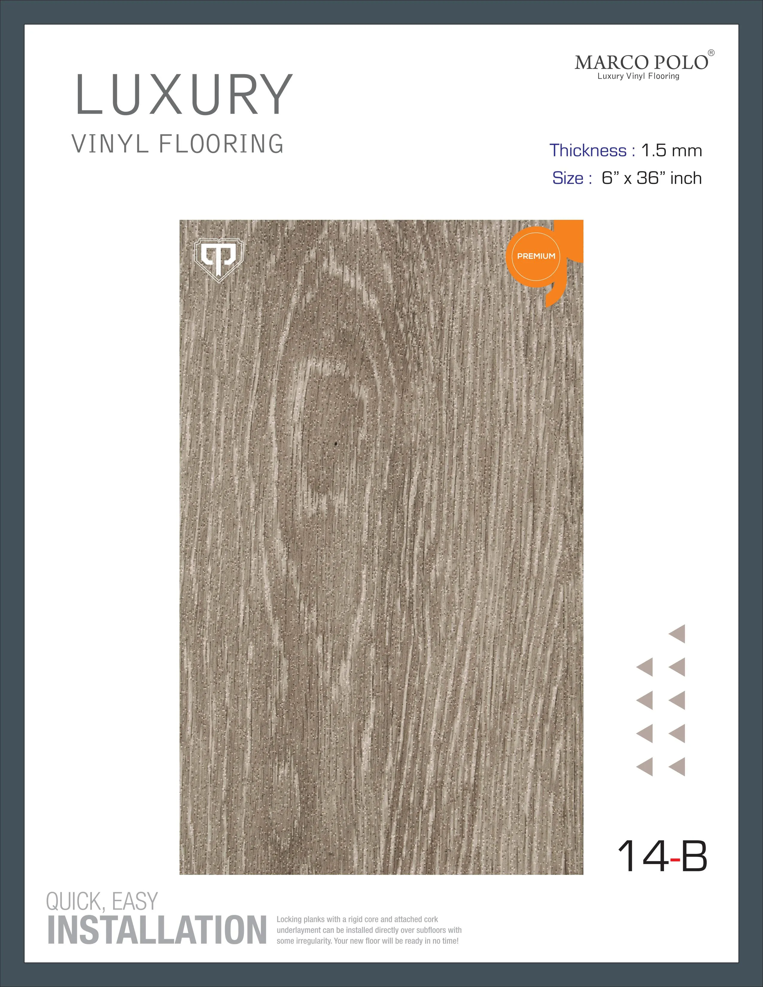 14-B Marcopolo PVC Plank Flooring - Durable & Stylish Option