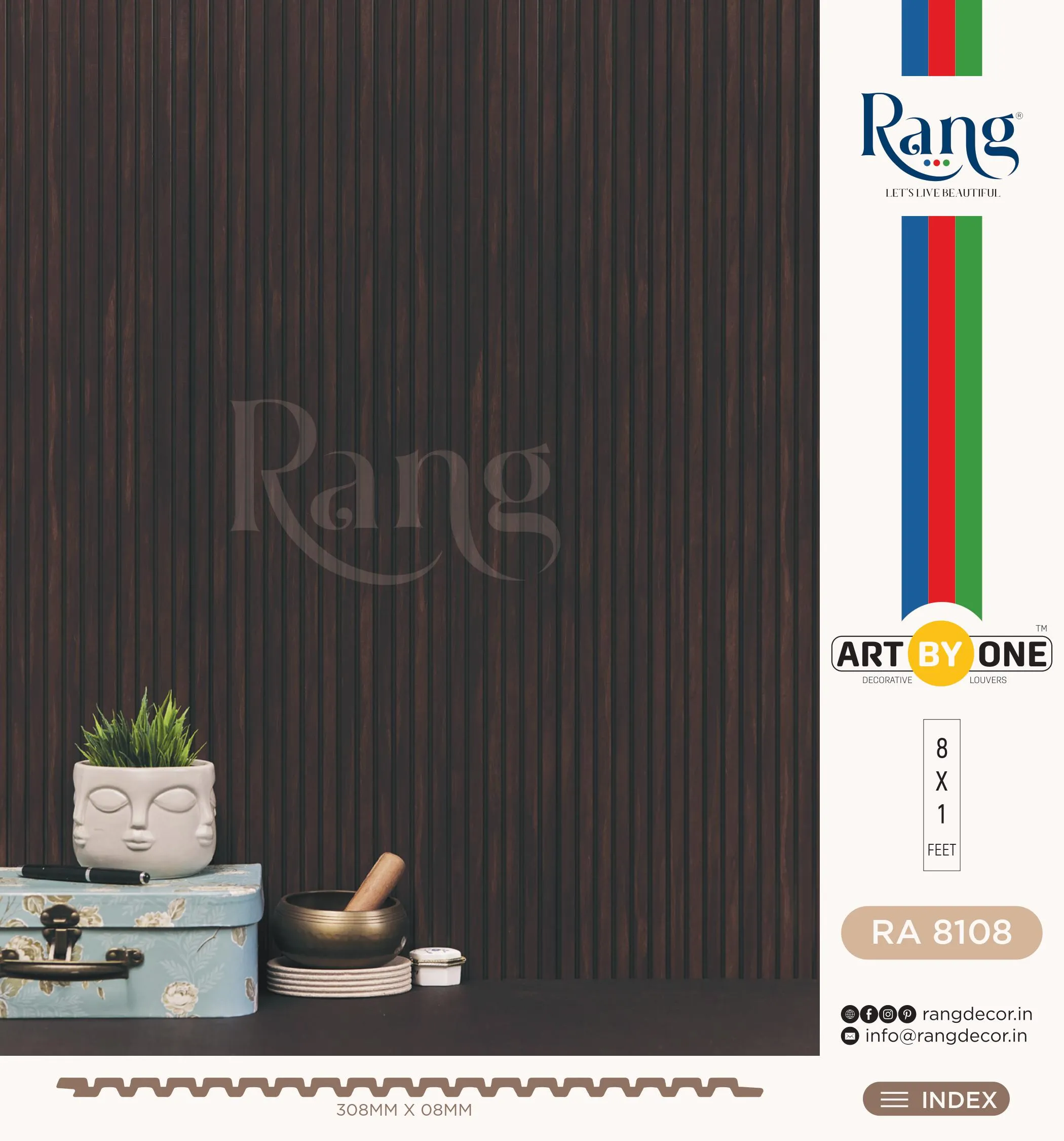 RA 8108 Charcoal Wall Panelling | Modern Design