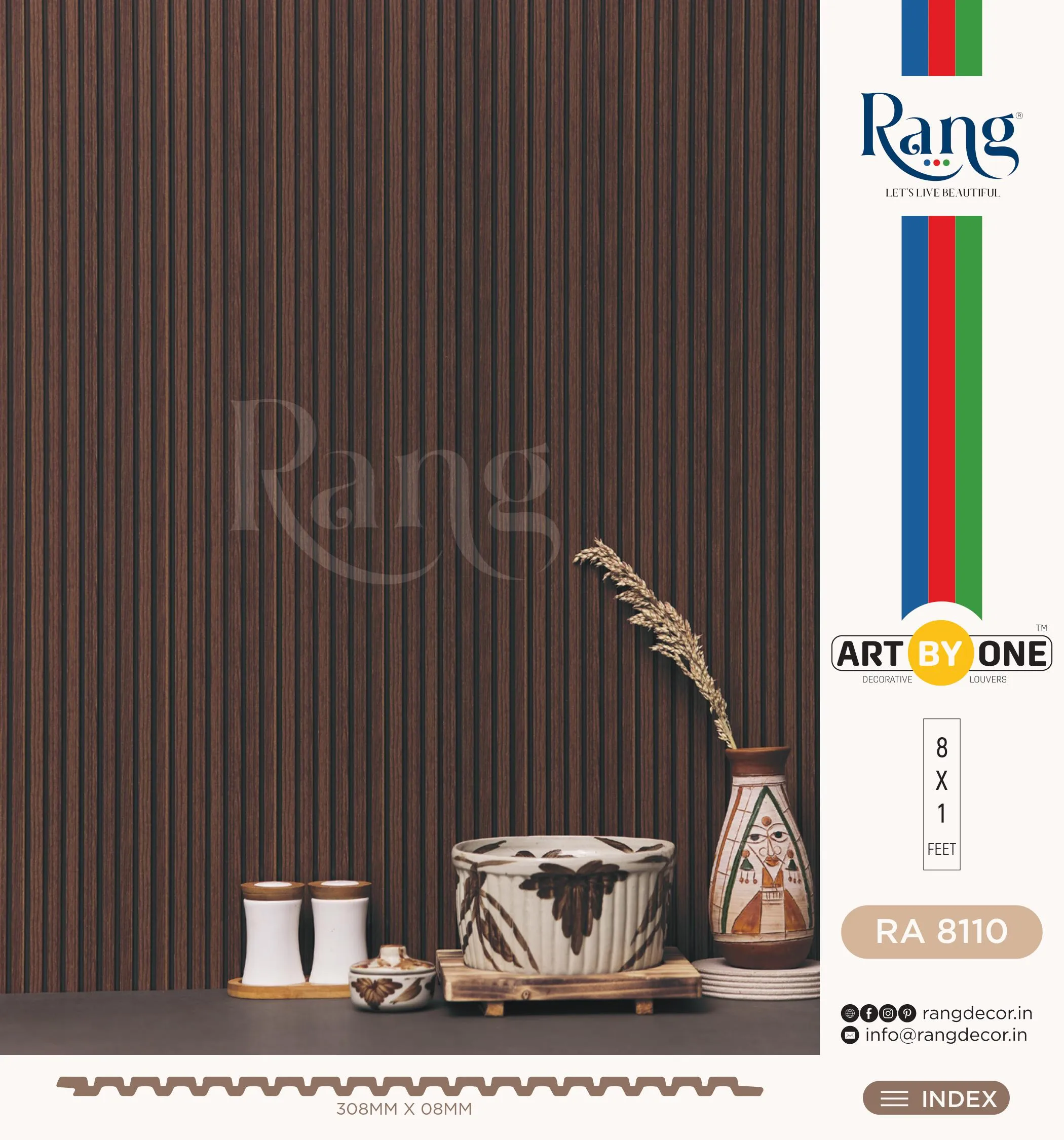 RA 8110 Charcoal Wall Panelling - Stylish and Durable Design