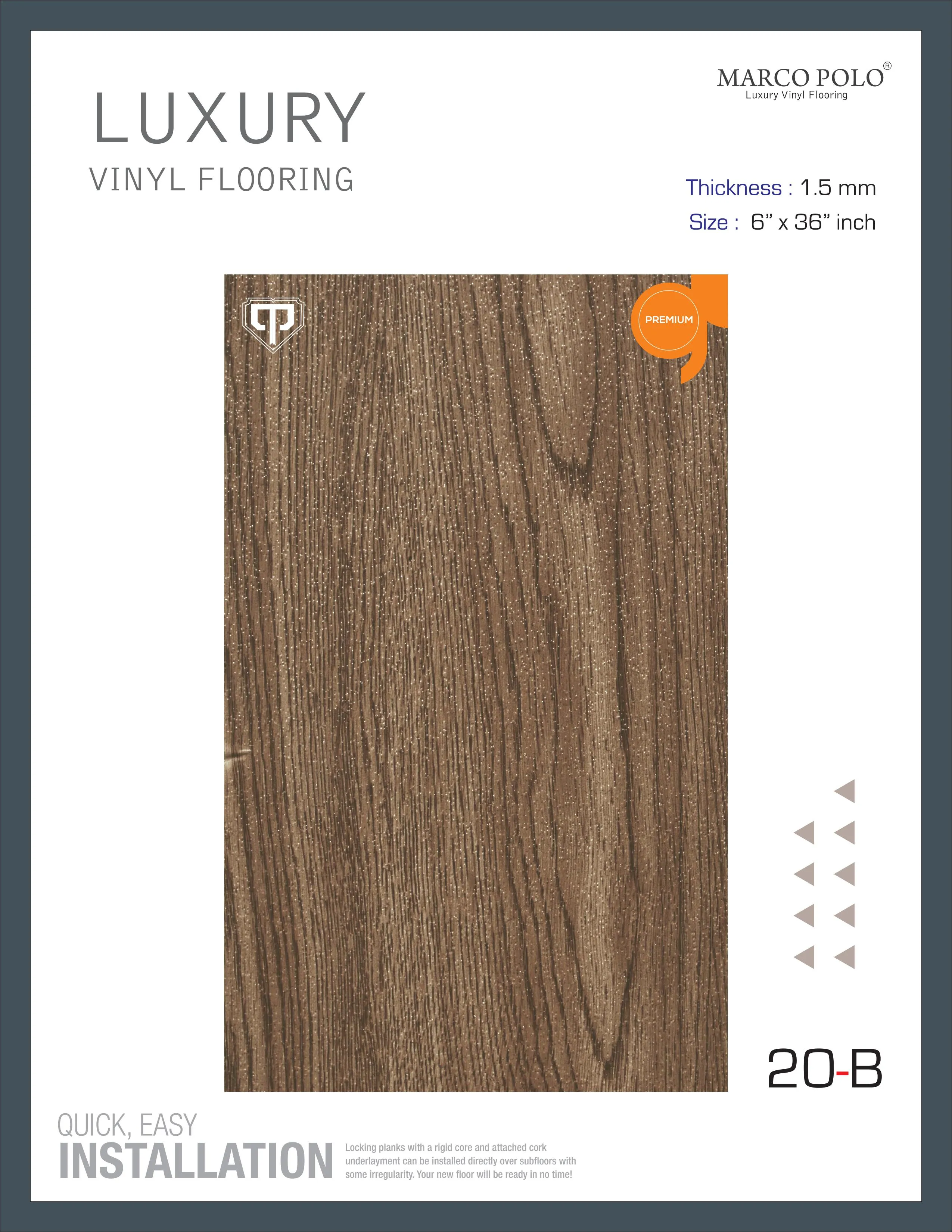 20-B Marcopolo PVC Plank Flooring | Durable, Stylish Flooring Solutions