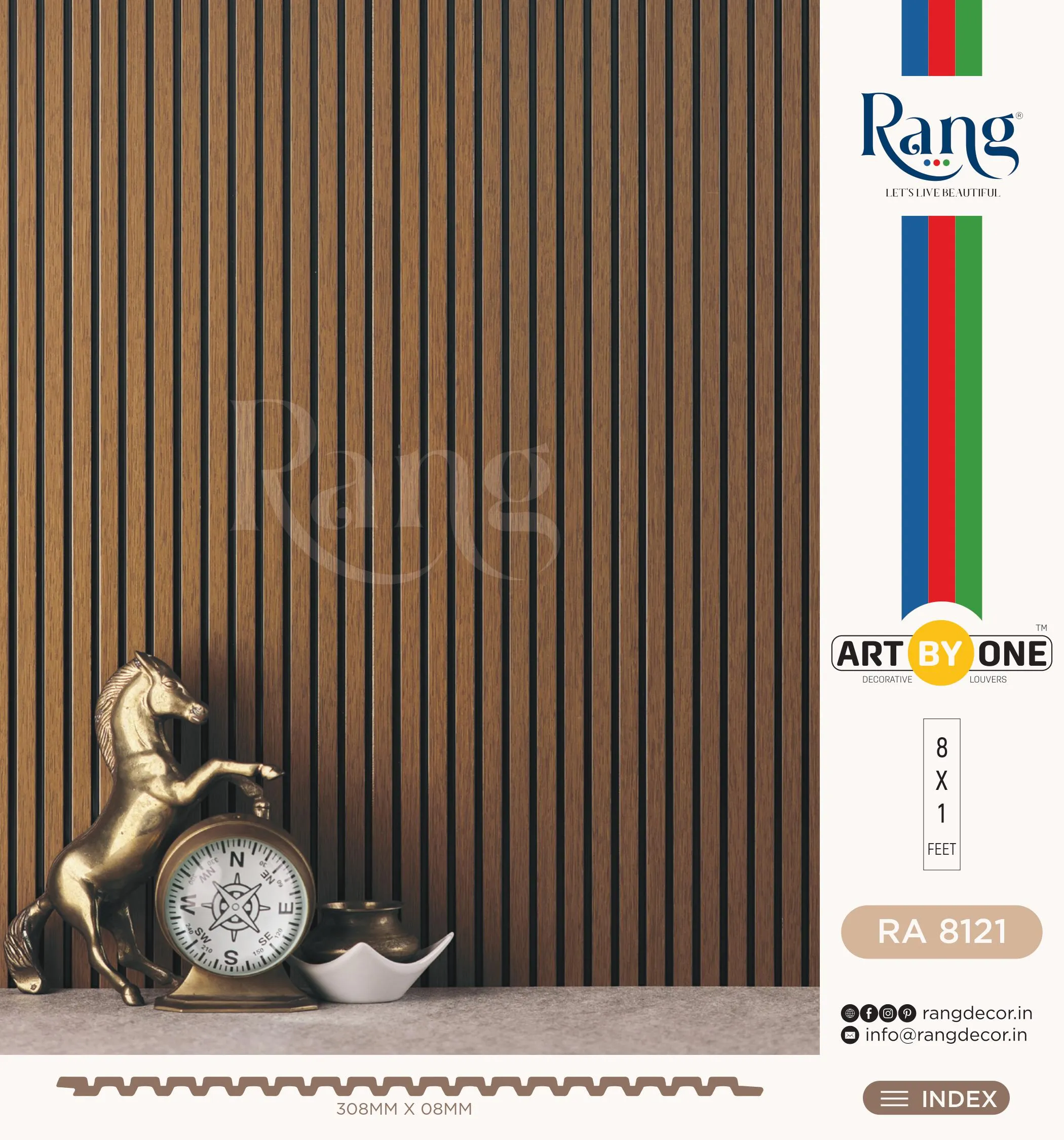 RA 8121 Charcoal Wall Panelling - Stylish Home Décor