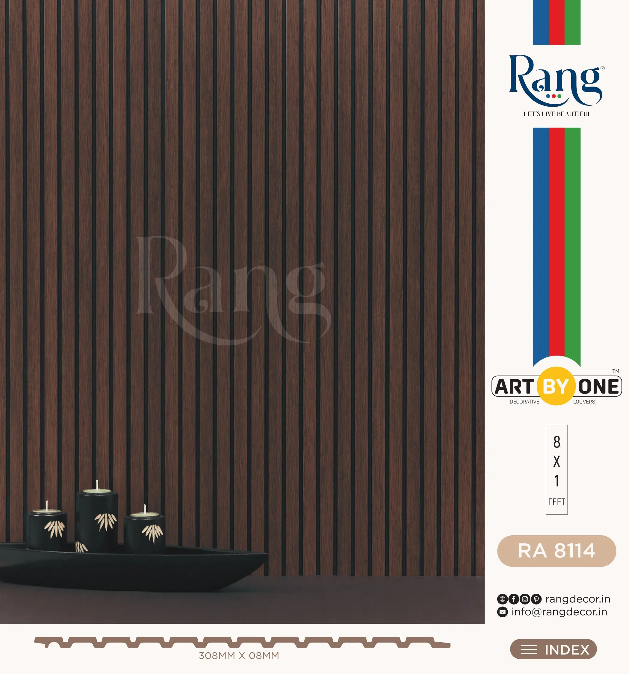 RA 8114 Charcoal Wall Panelling - Stylish & Durable Panels