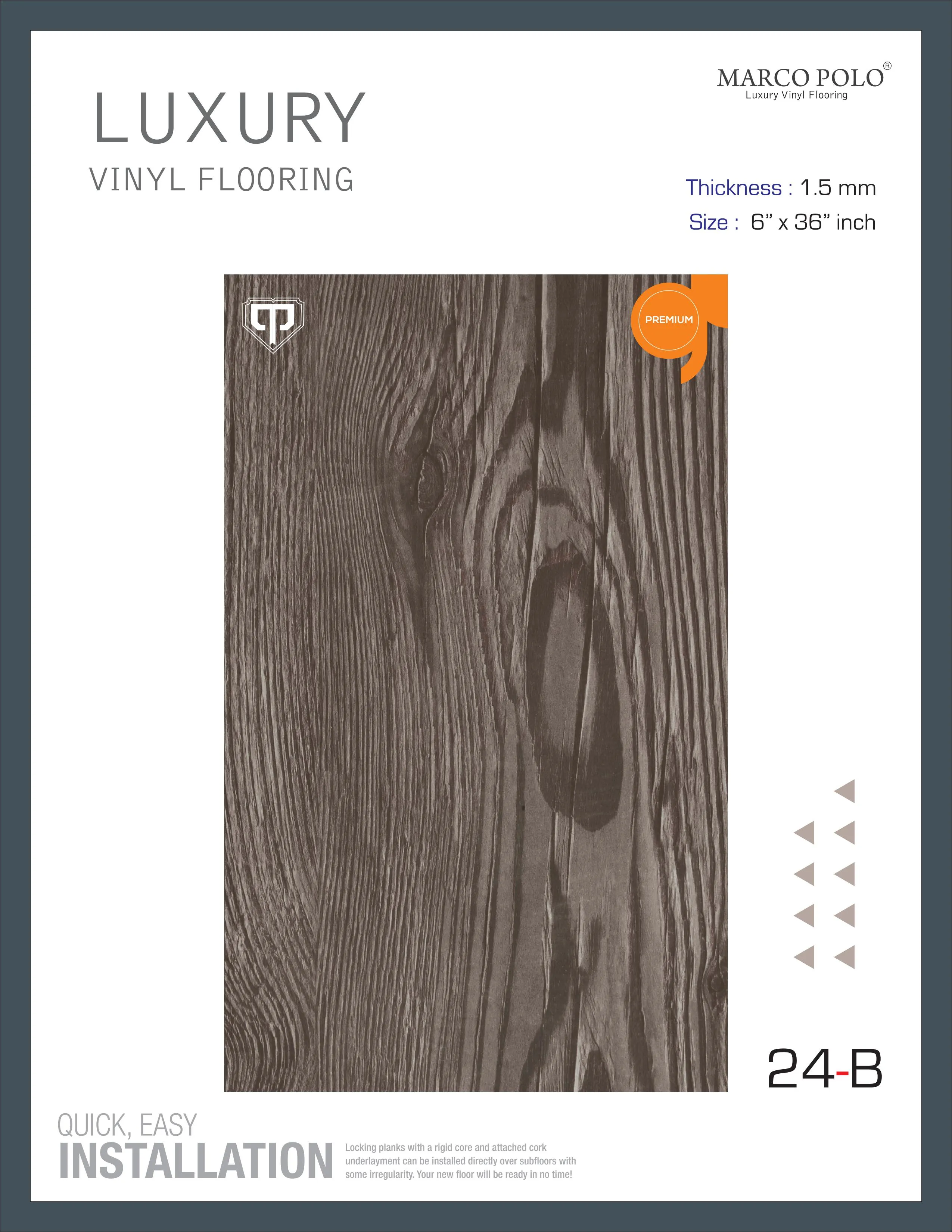 24-B Marcopolo PVC Plank Flooring - Durable and Stylish