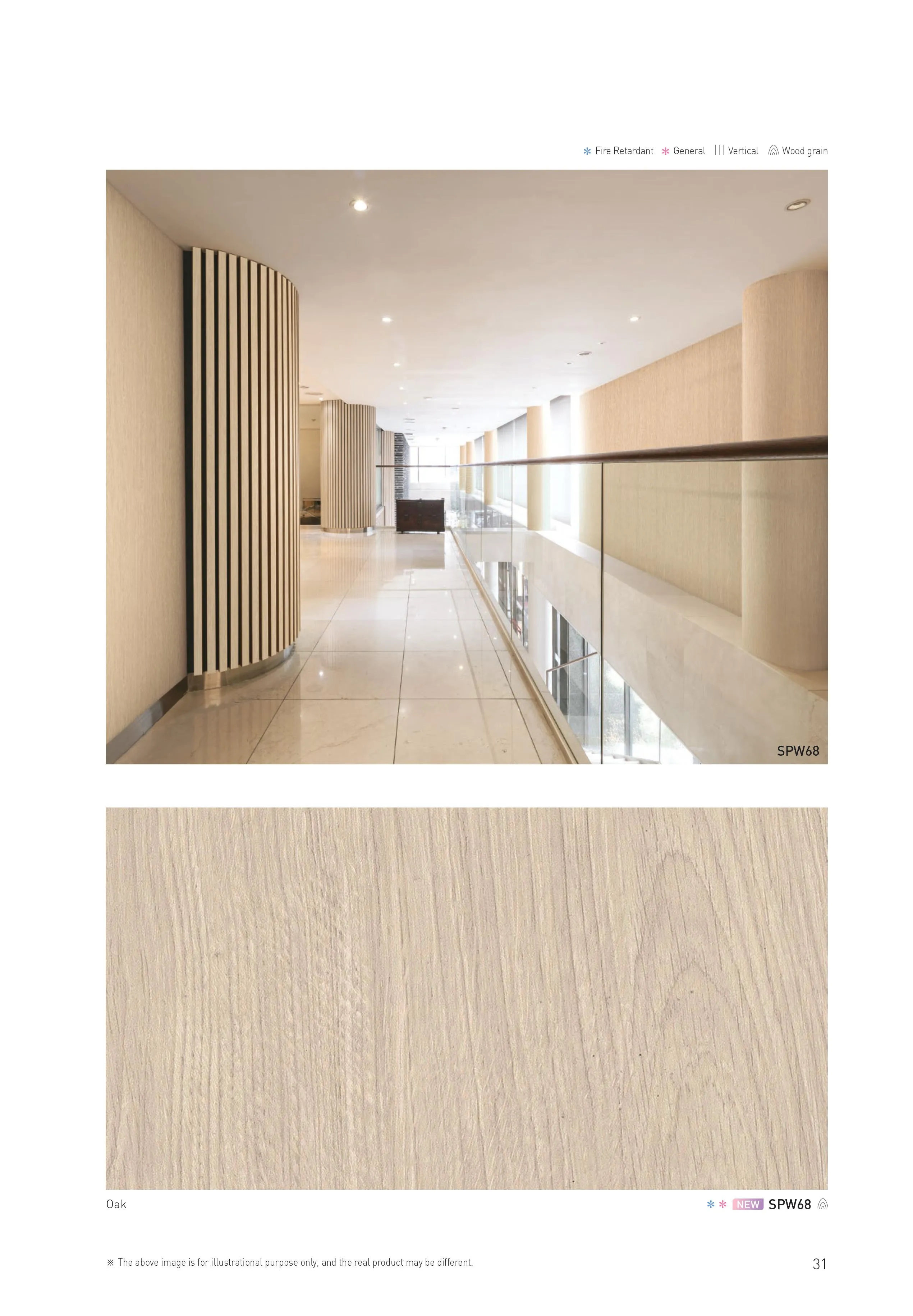 Oak SPW68 Interior Film - Wall Decor Solution