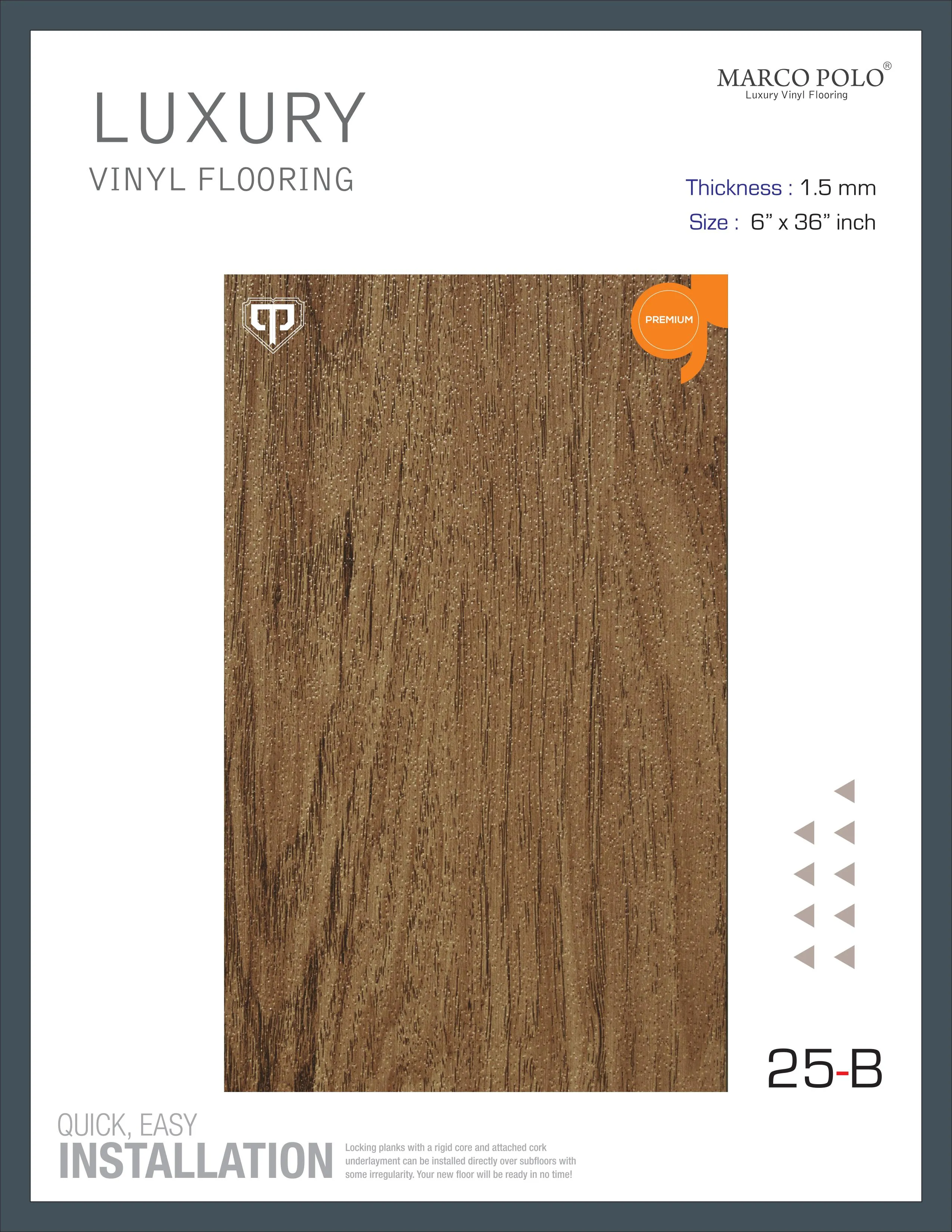 25-B Marcopolo PVC Plank Flooring - Durable and Stylish Option