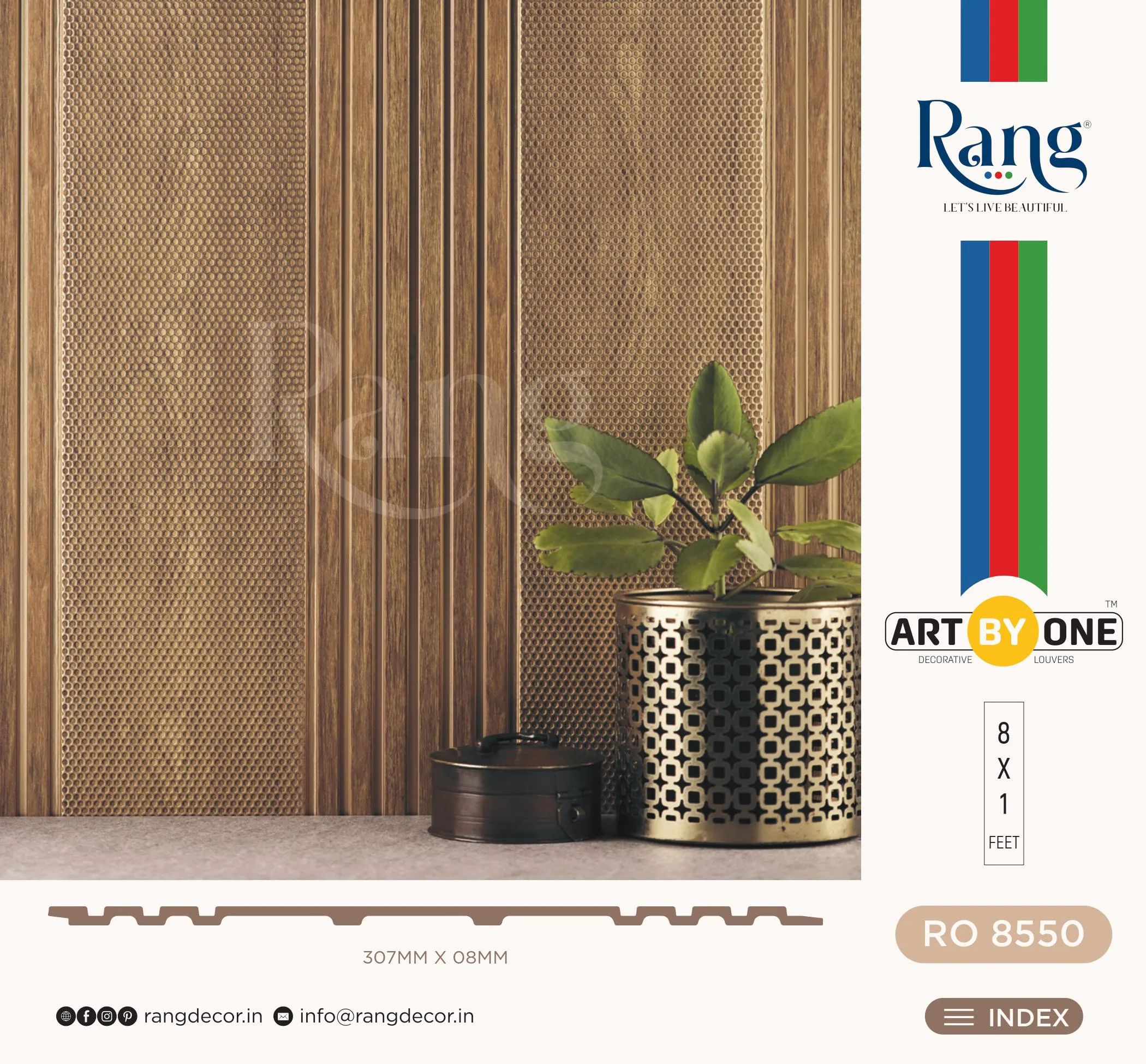 RO 8550 Charcoal Wall Panelling | Stylish and Durable Panels