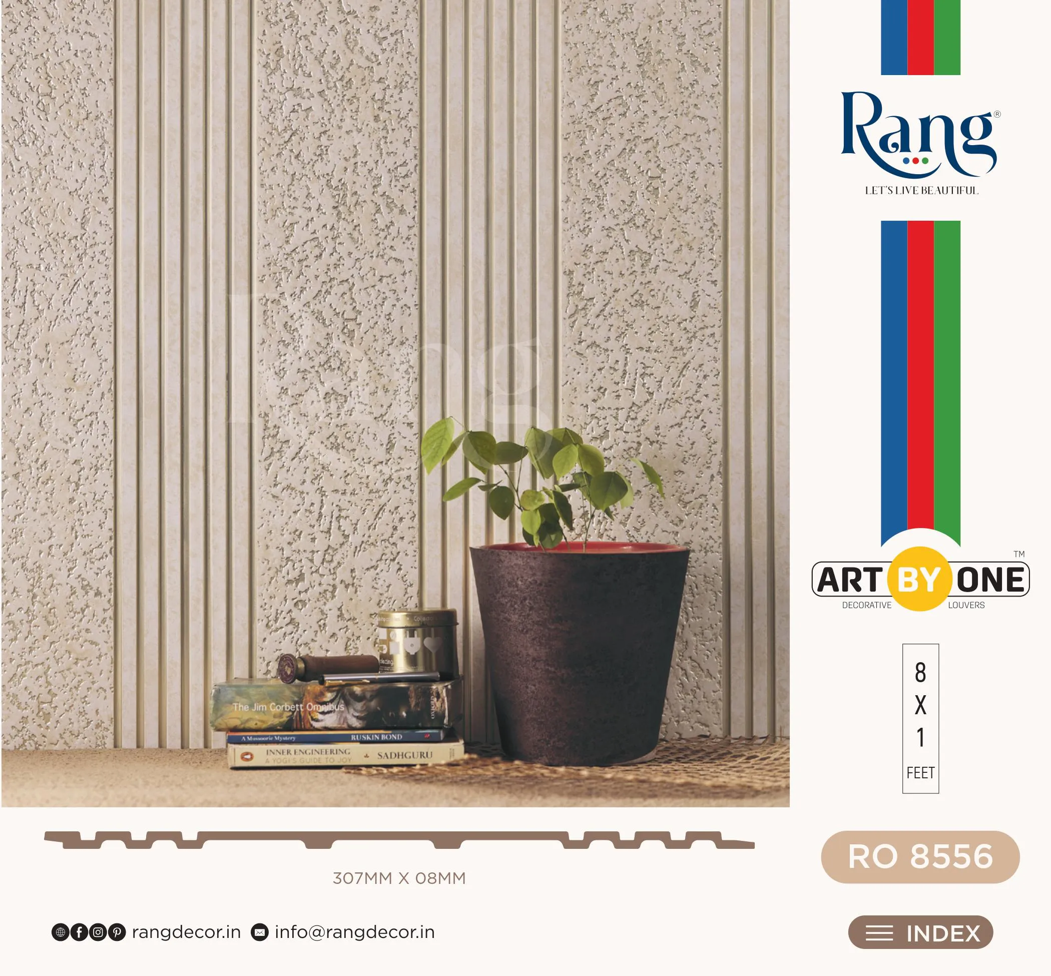 RO 8556 Charcoal Wall Panelling - Stylish and Durable Panels