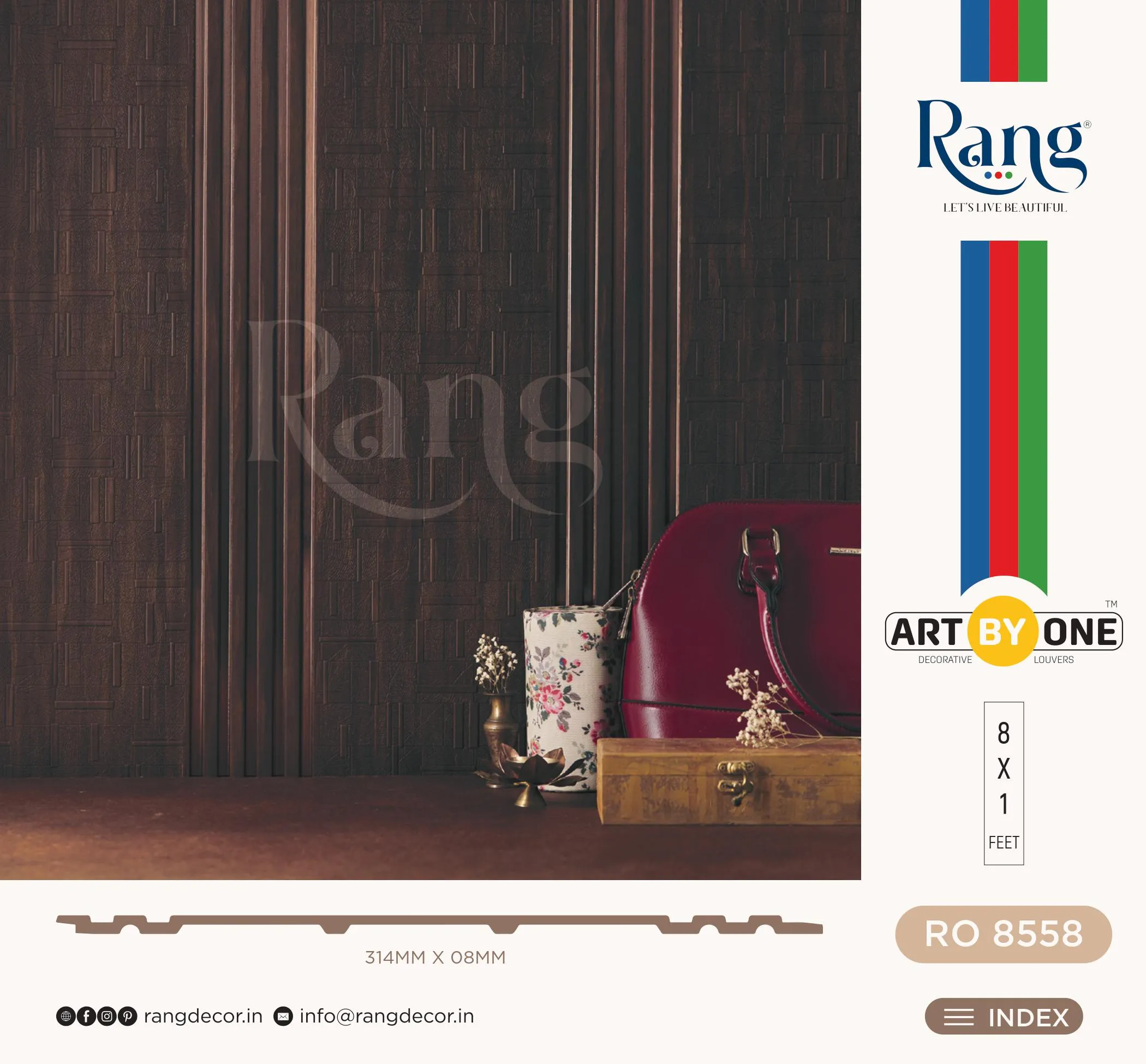 RO 8558 Charcoal Wall Panelling - Stylish and Durable