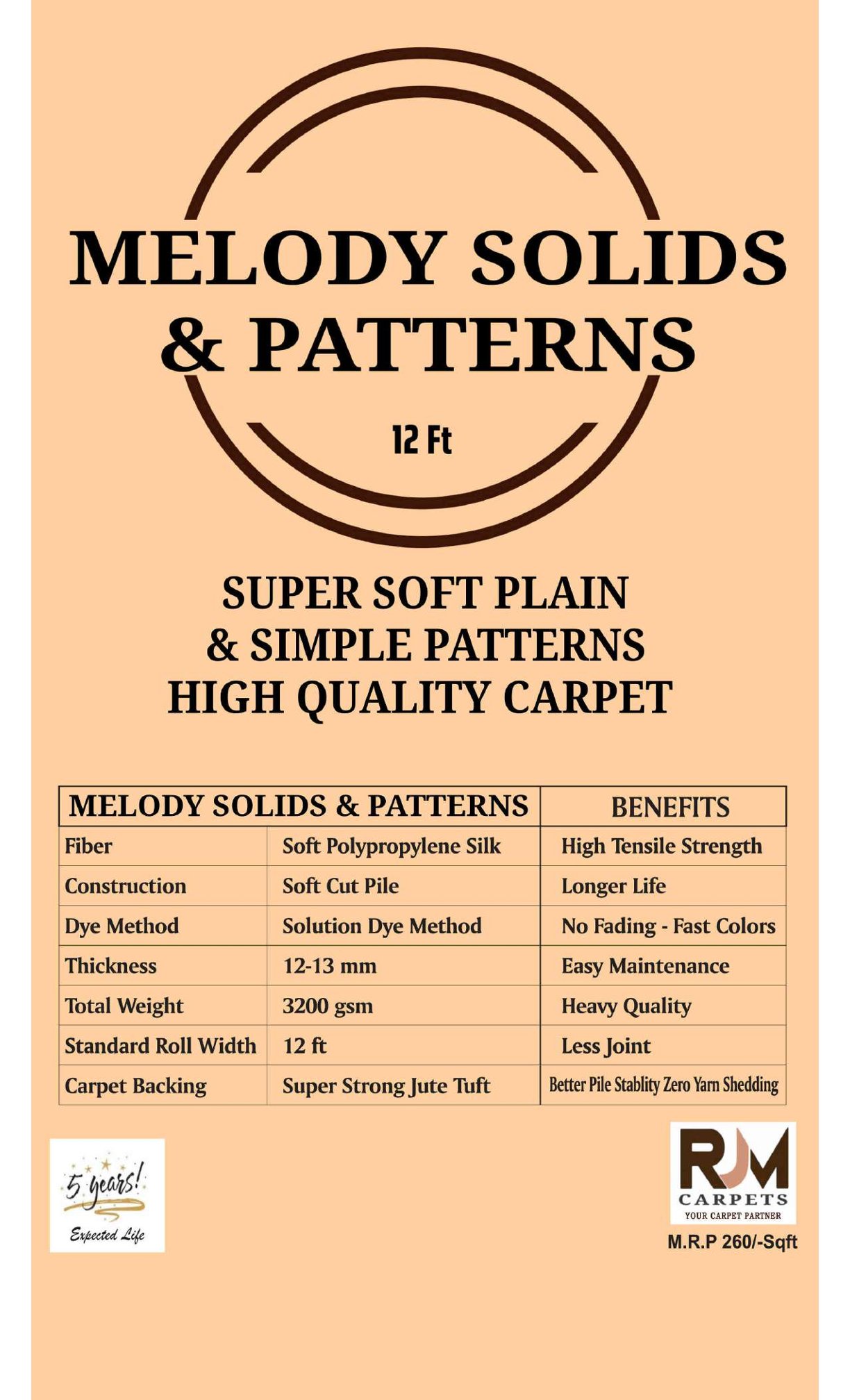 RJM Melody Carpet Roll – Premium Quality Flooring