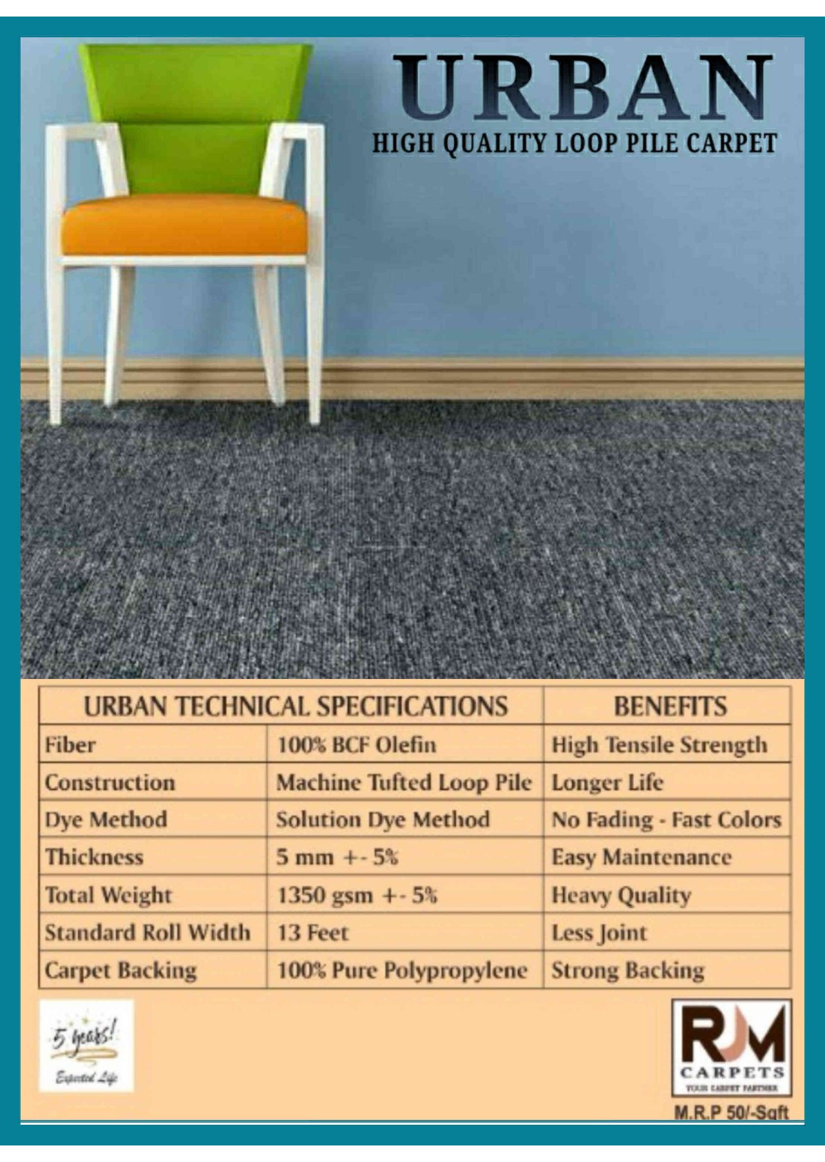 Urban Checkmate Loop Carpet Tile – All Colors