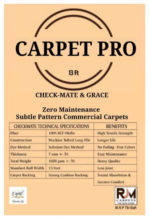 Pro Checkmate N Grace Carpet Tile – Stylish & Durable