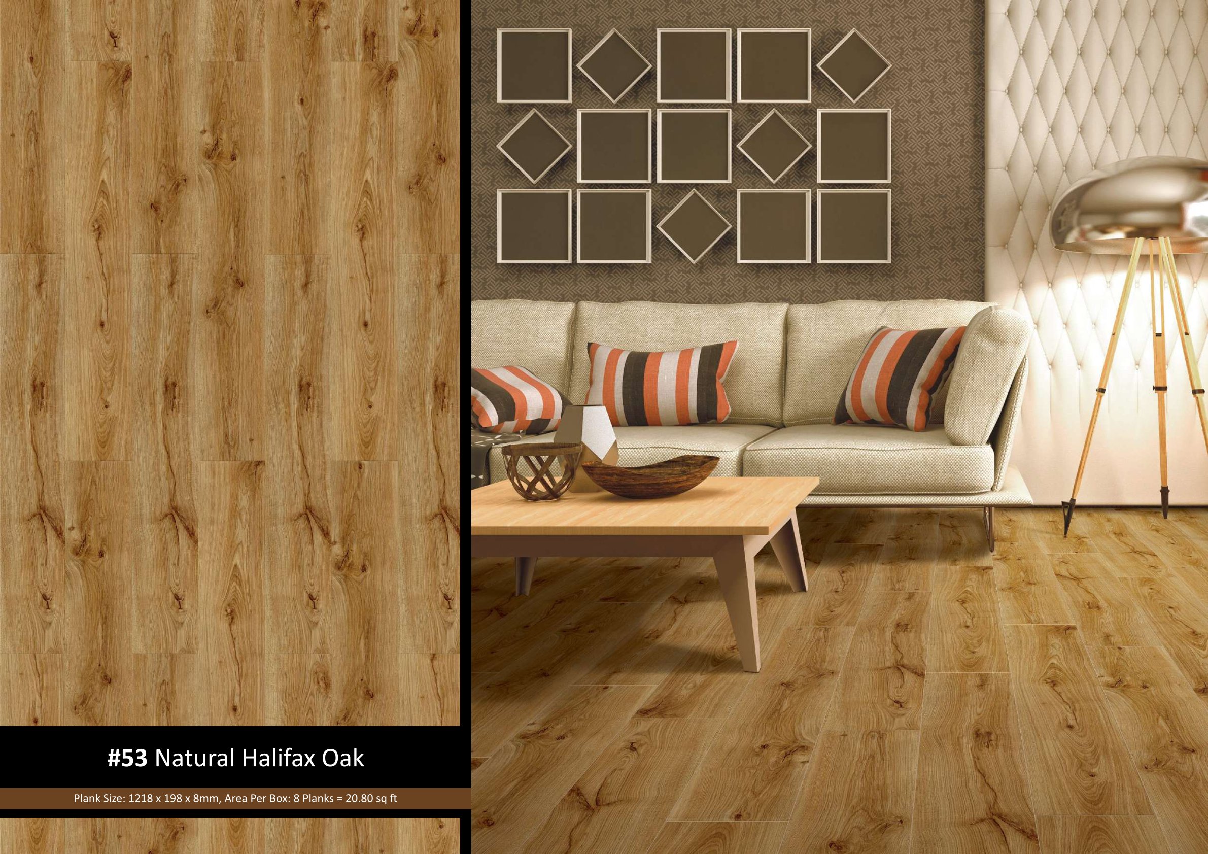 #53 Natural Halifax Oak Lamiwood Laminate Flooring