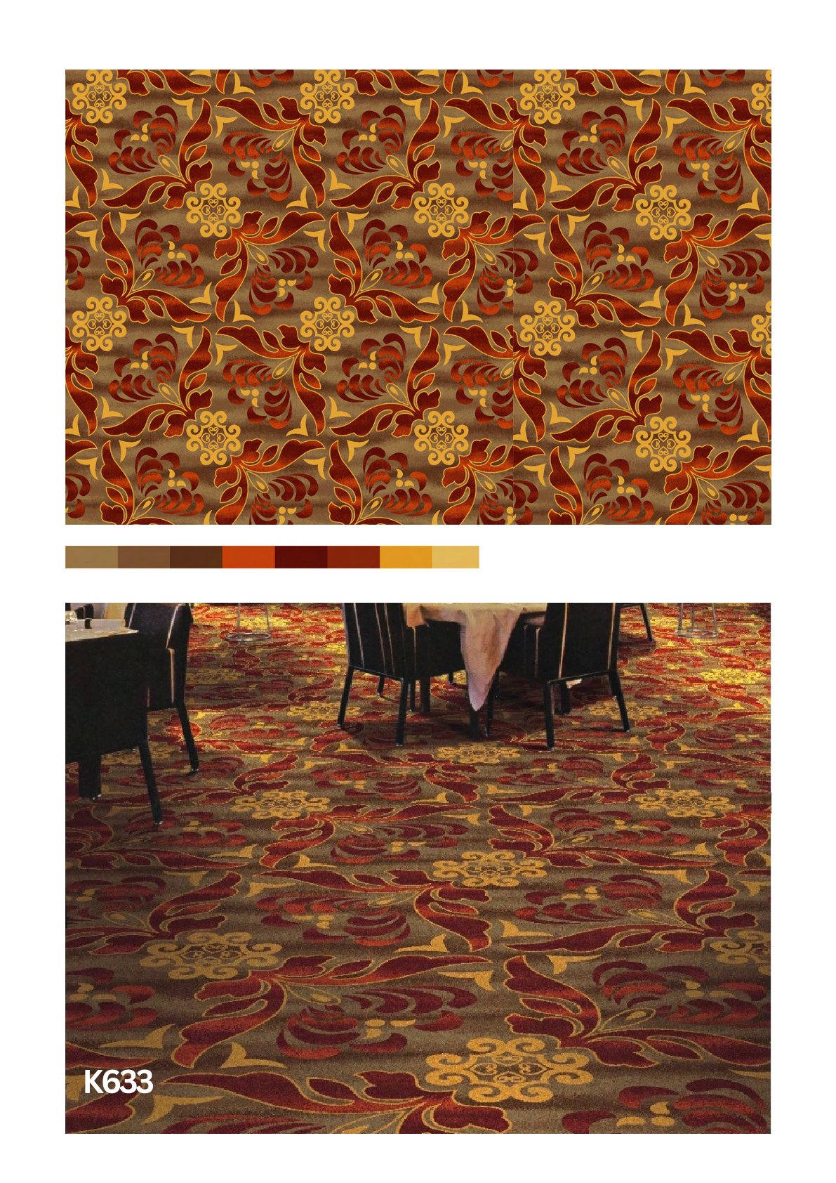 Regallia Printed Broadloom Carpet Roll K633 – Premium Quality