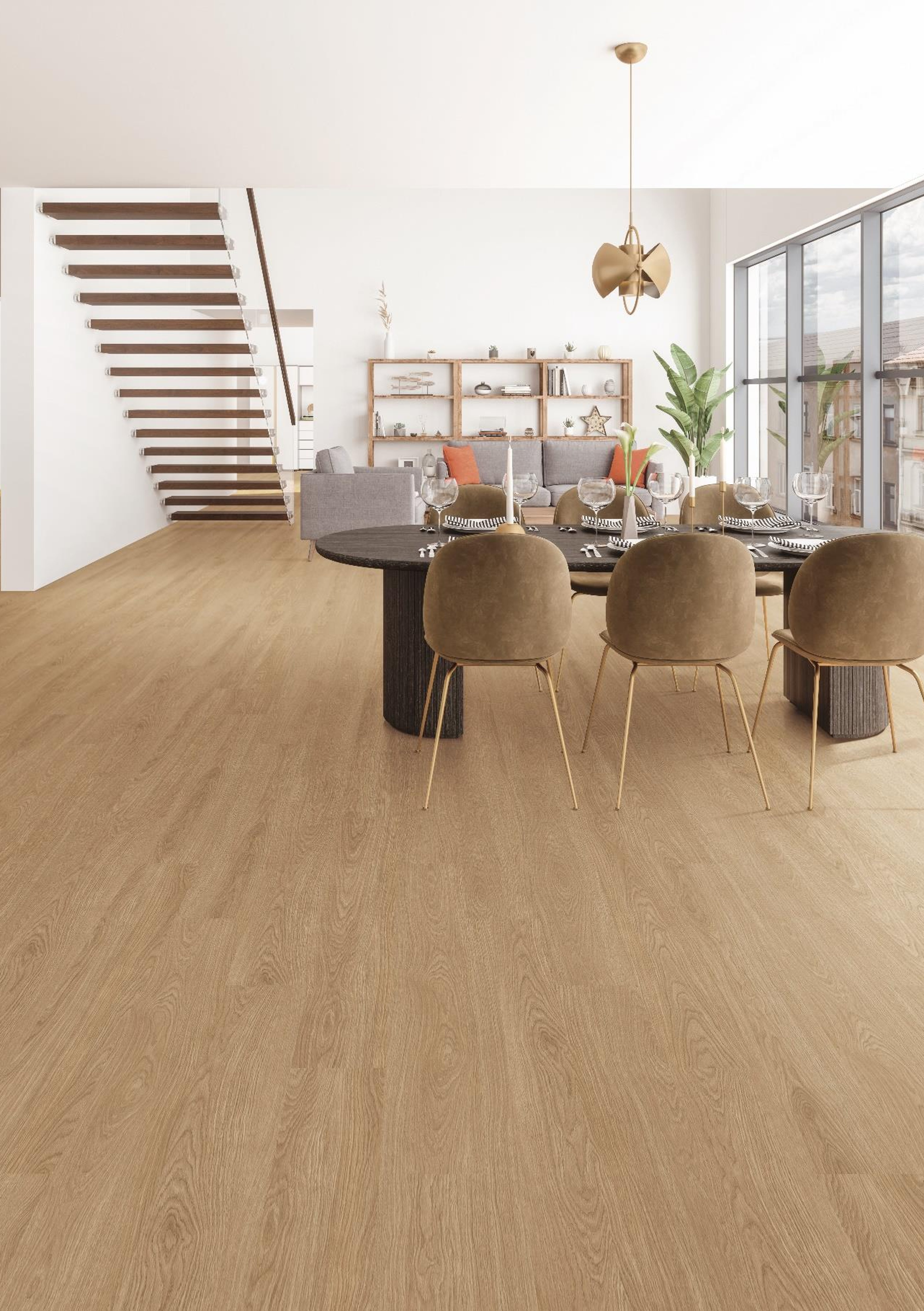 8015 Grand Yellow Oak 8mm plank Awesome Series Galgoo Laminate Flooring