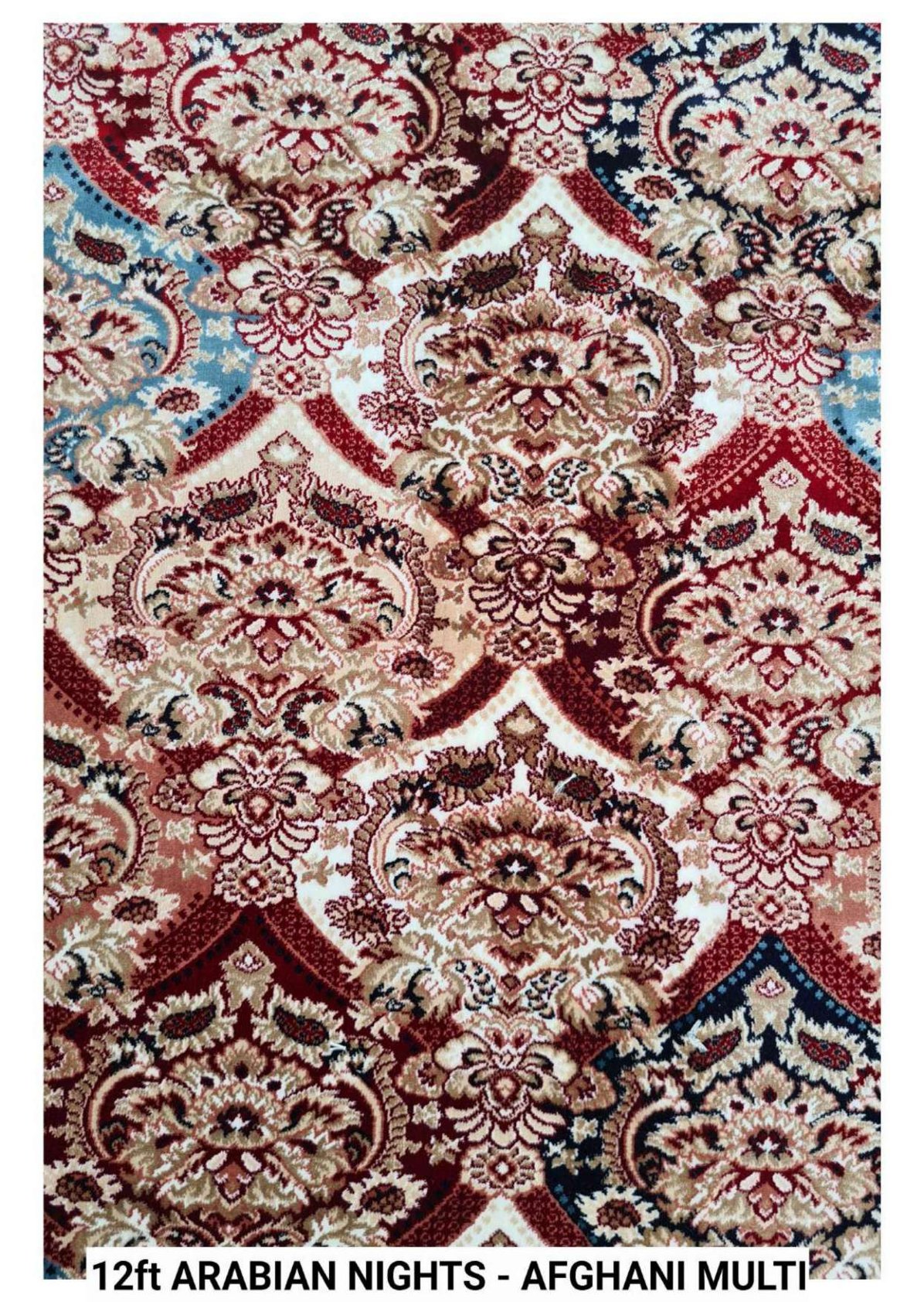 Arabian Nights Finish 12ft Carpet Tile - Afghani Multi