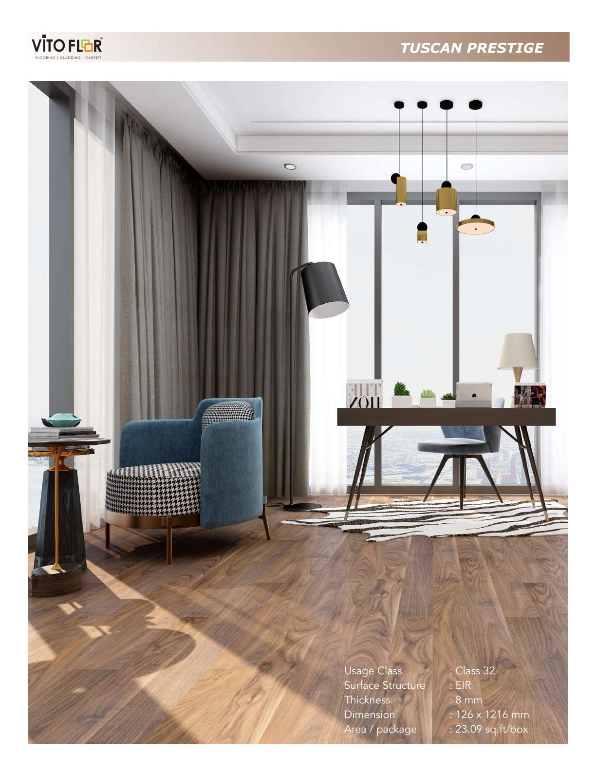 EIR    - Vito 8mm Laminate Flooring – Durable & Stylish