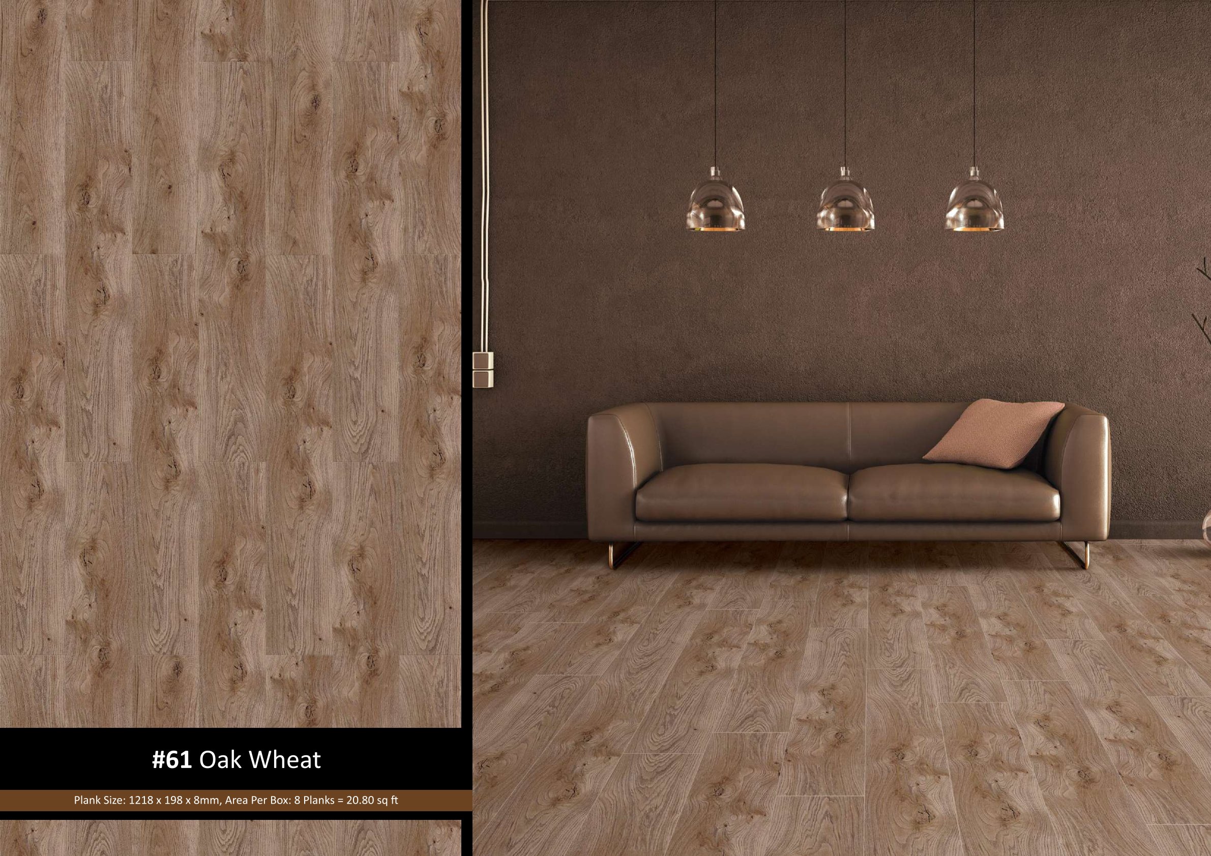 #61 Oak Wheat Lamiwood Laminate Wood Flooring – Basic Collection