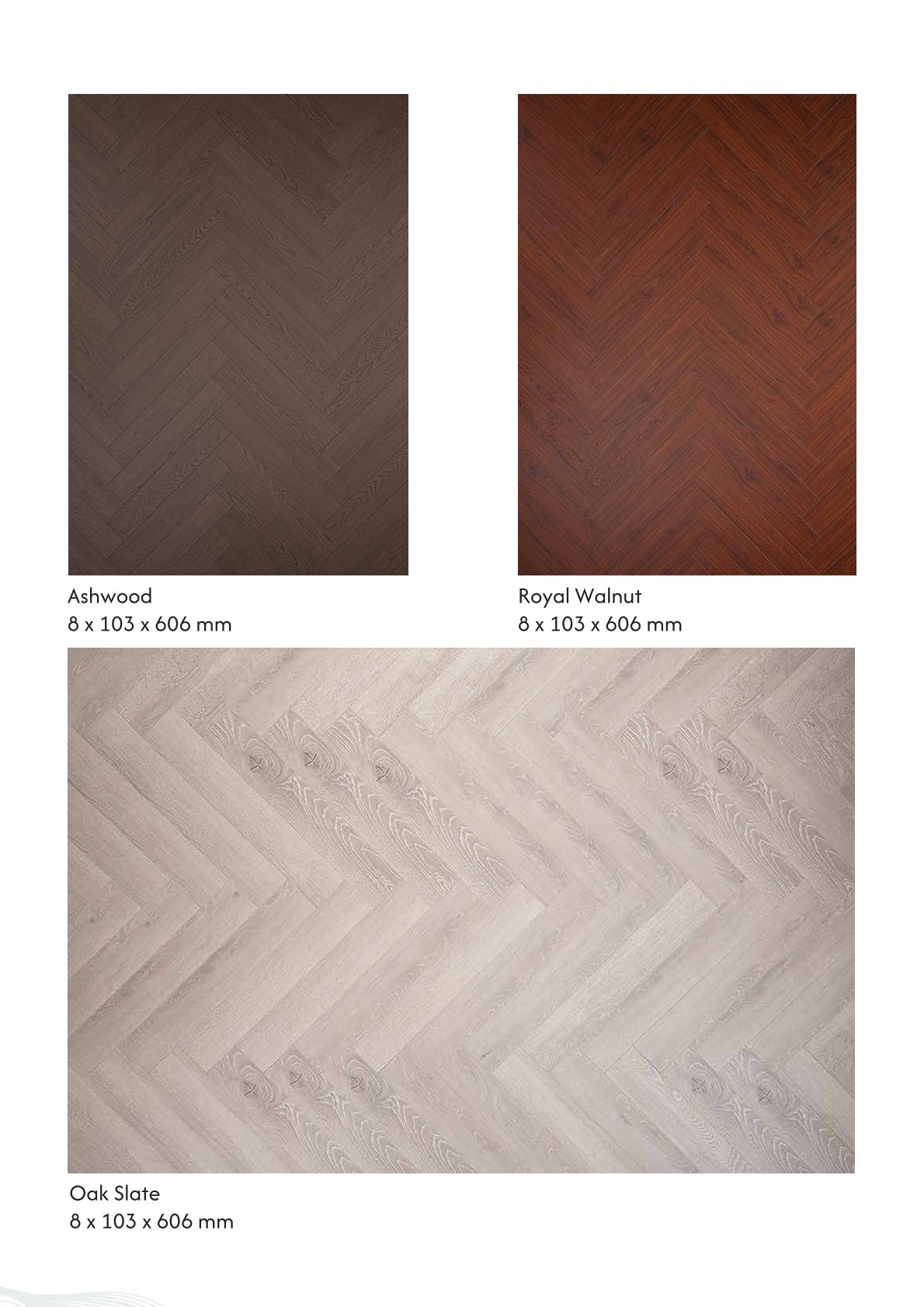 Ashwood Kaara Herringbone Laminate Flooring – 8mm