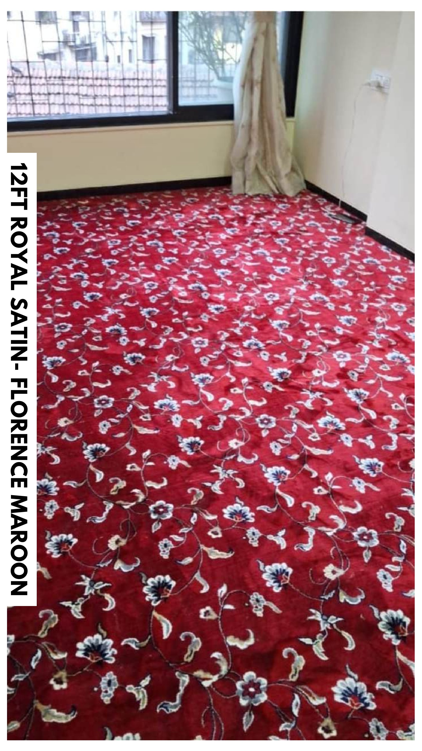 Satin Carpet Tile Florence Mahroon – Elegant Flooring