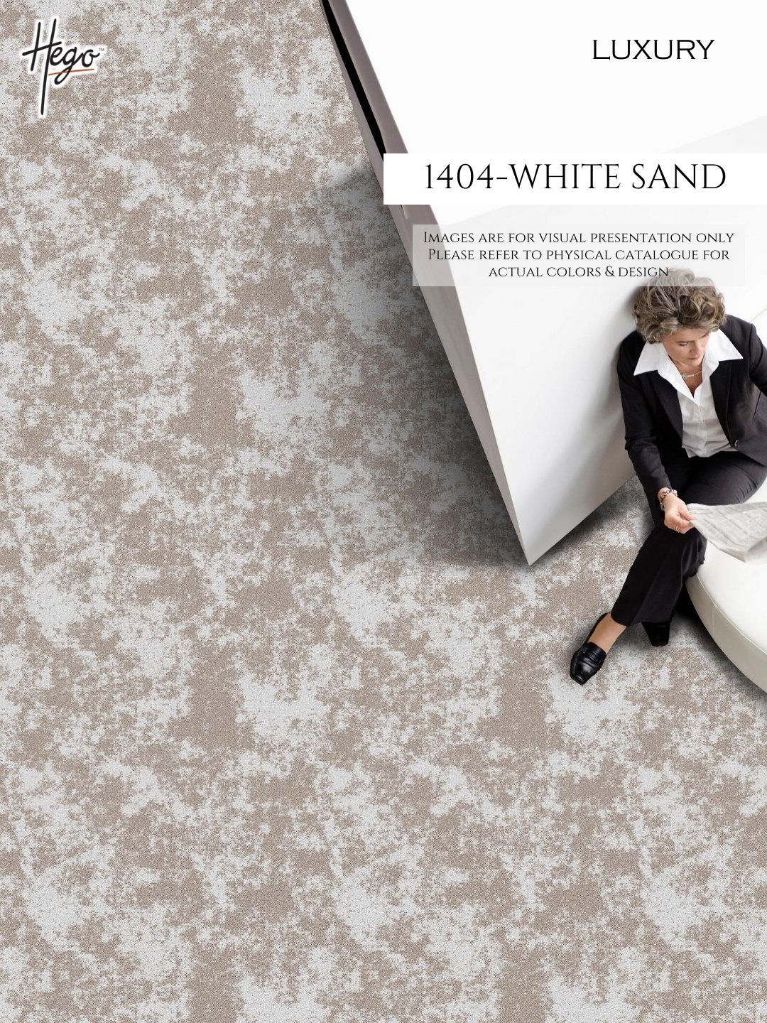 HEGO Iconic Carpet Roll 1404 - White Sand