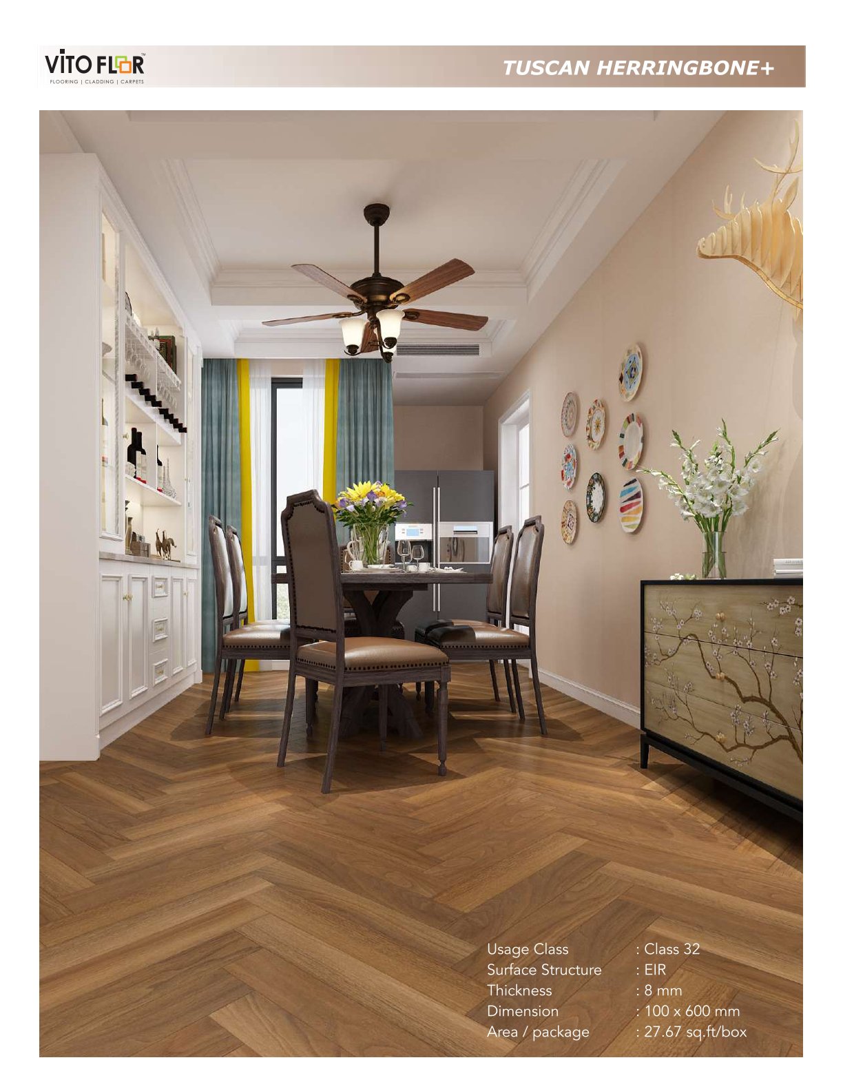 Vito 8mm Laminate Flooring – Durable & Stylish