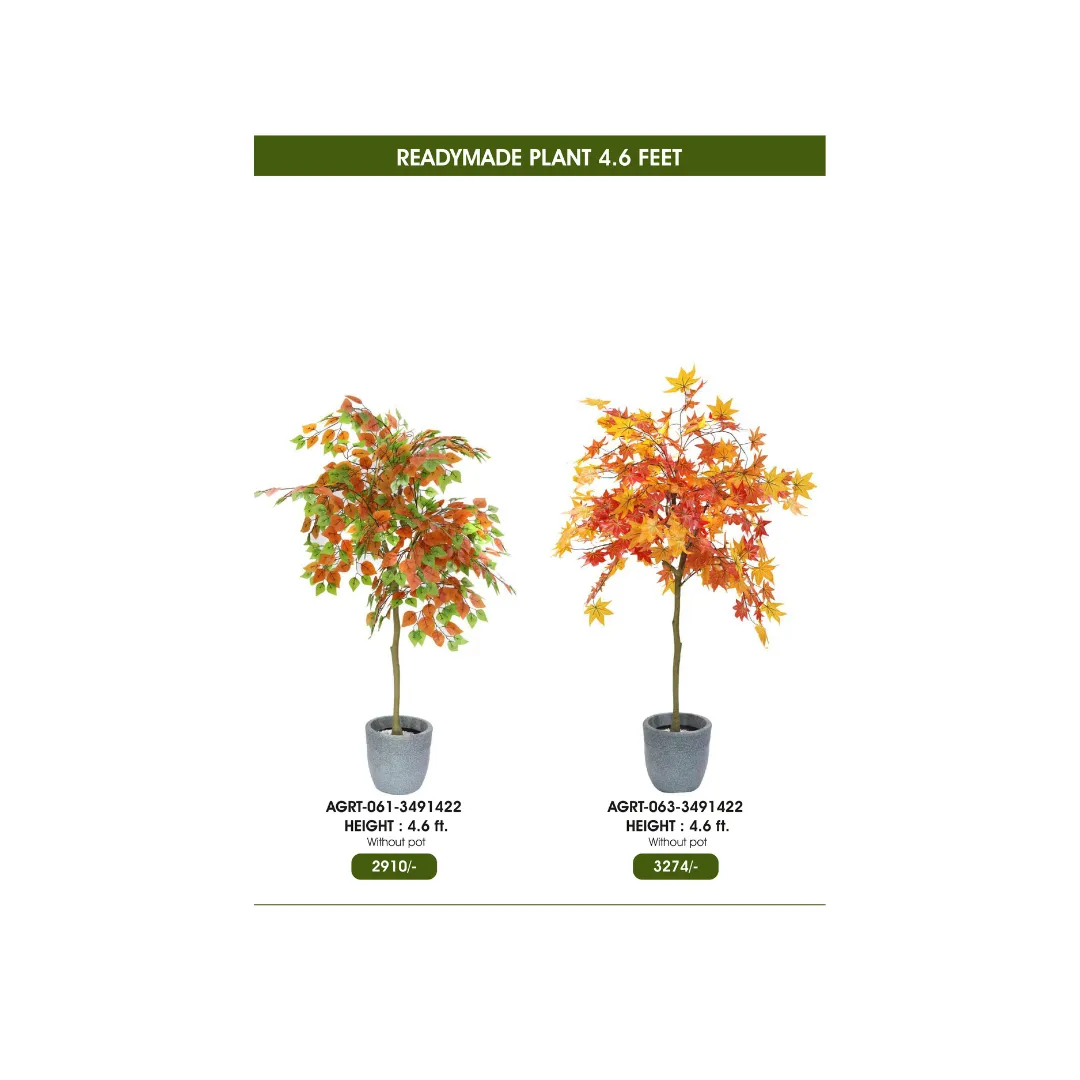 4.6ft Artificial Plant - Realistic Ready-Made Décor