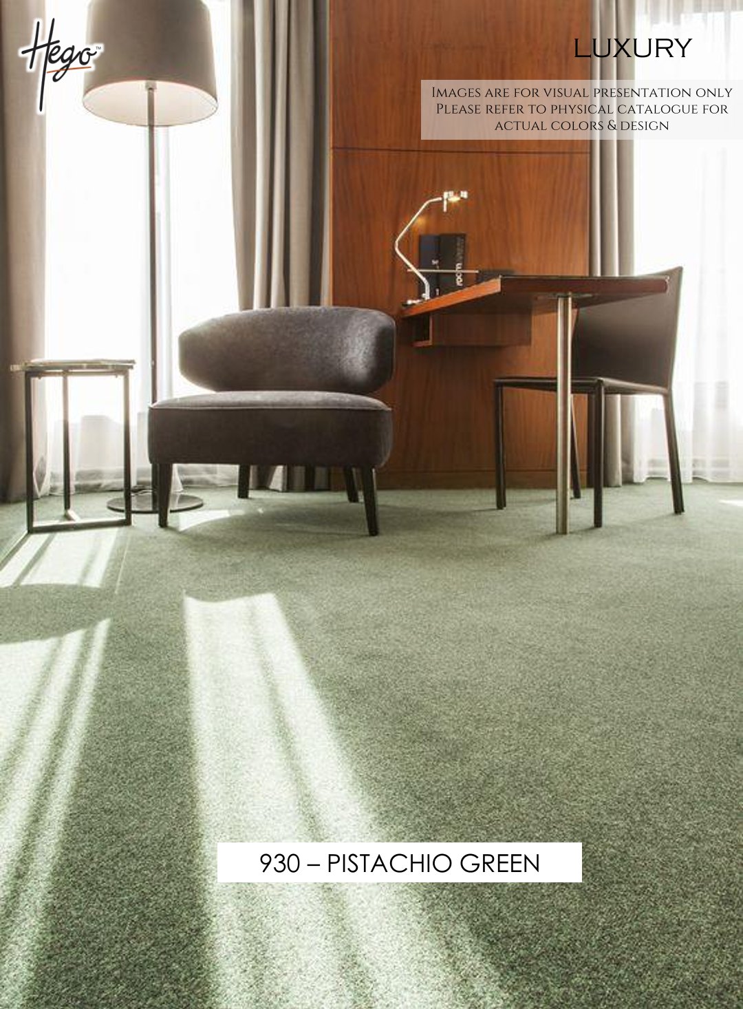 HEGO Sensation Carpet Roll - 930 Pistachio Green