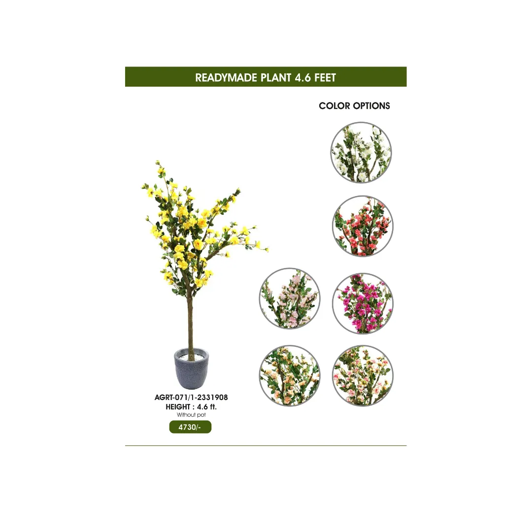 4.6ft Ready-Made Artificial Plant | Lifelike Decor for Home & Office