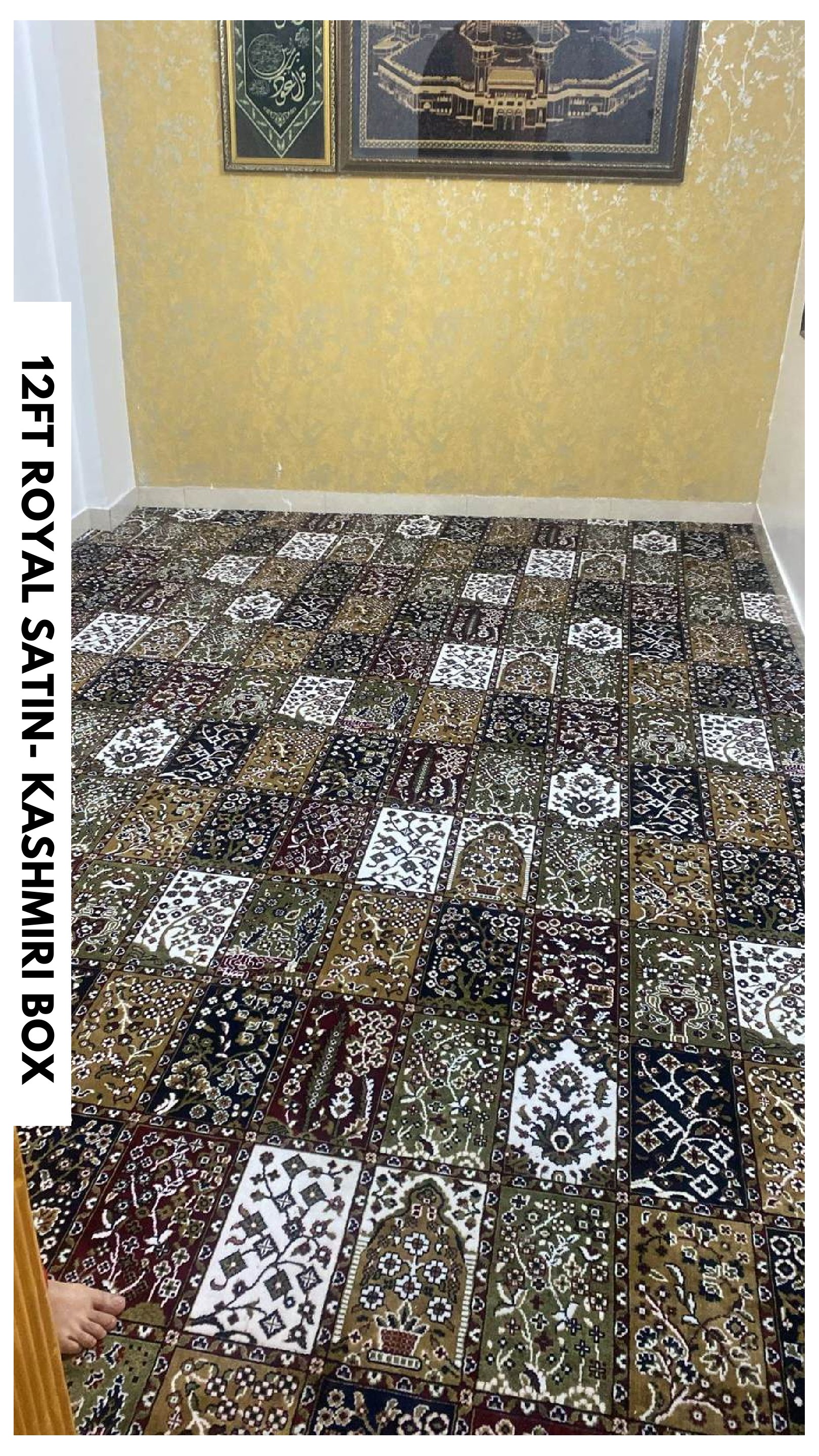 Satin Carpet Tile Kashmiri Box – Premium Quality Flooring