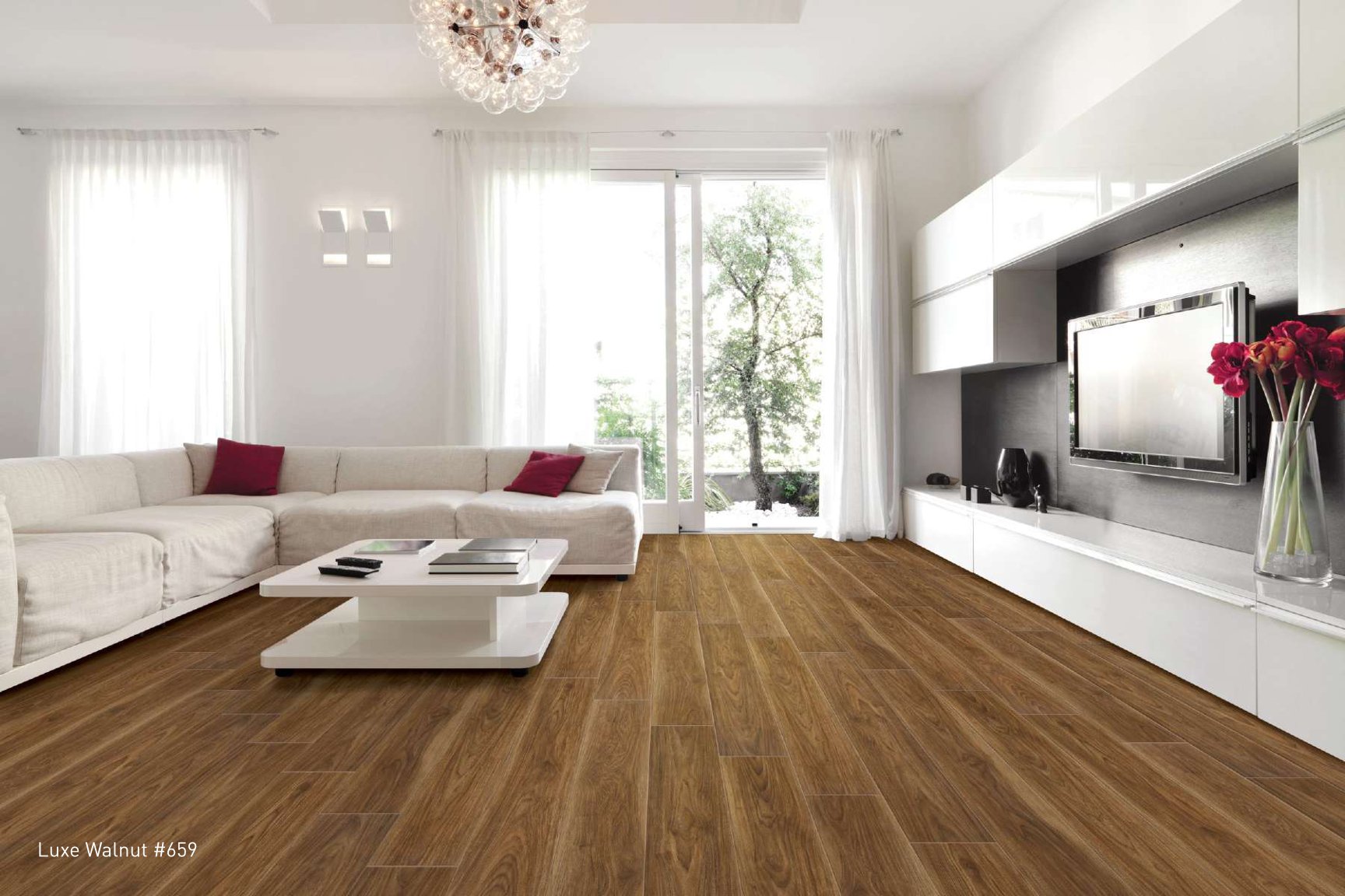 Luxe Walnut #659 Radiant - Lamiwood Laminate Flooring