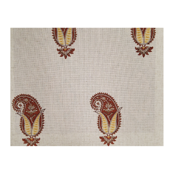 Panipat Linen Printed Curtain Fabric - Stylish & Durable