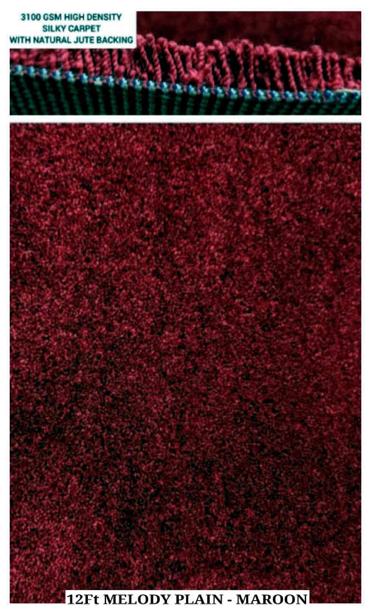 RJM Melody Carpet Roll - Maroon