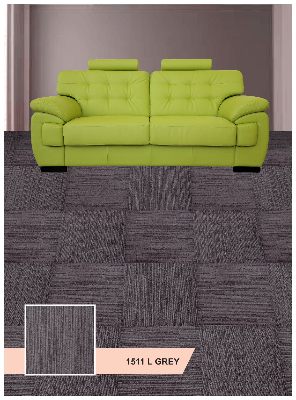 Dynamic Carpet Tile 1511-Grey – Durable & Stylish