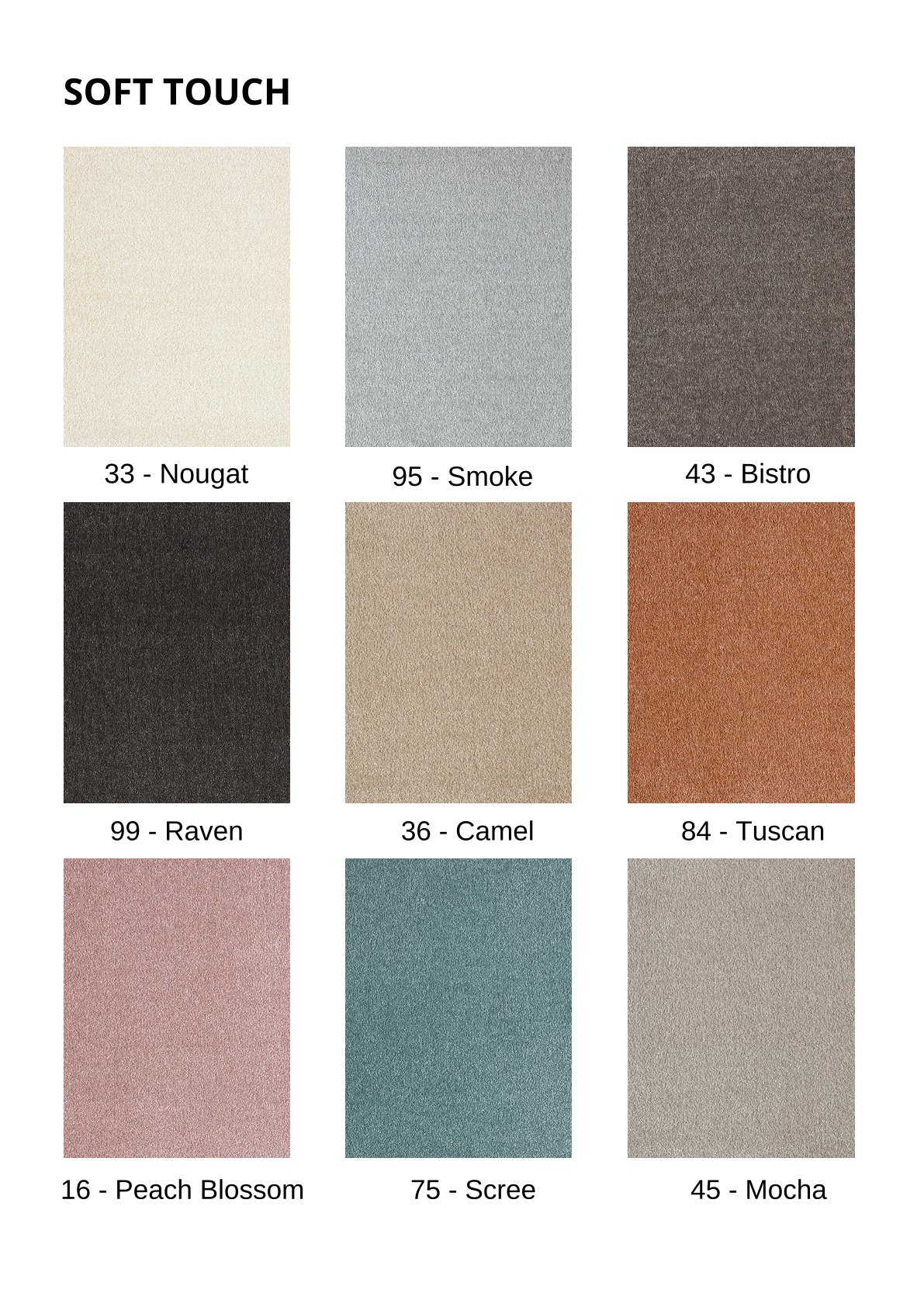 Soft Touch Carpet Roll - Available in All Colors