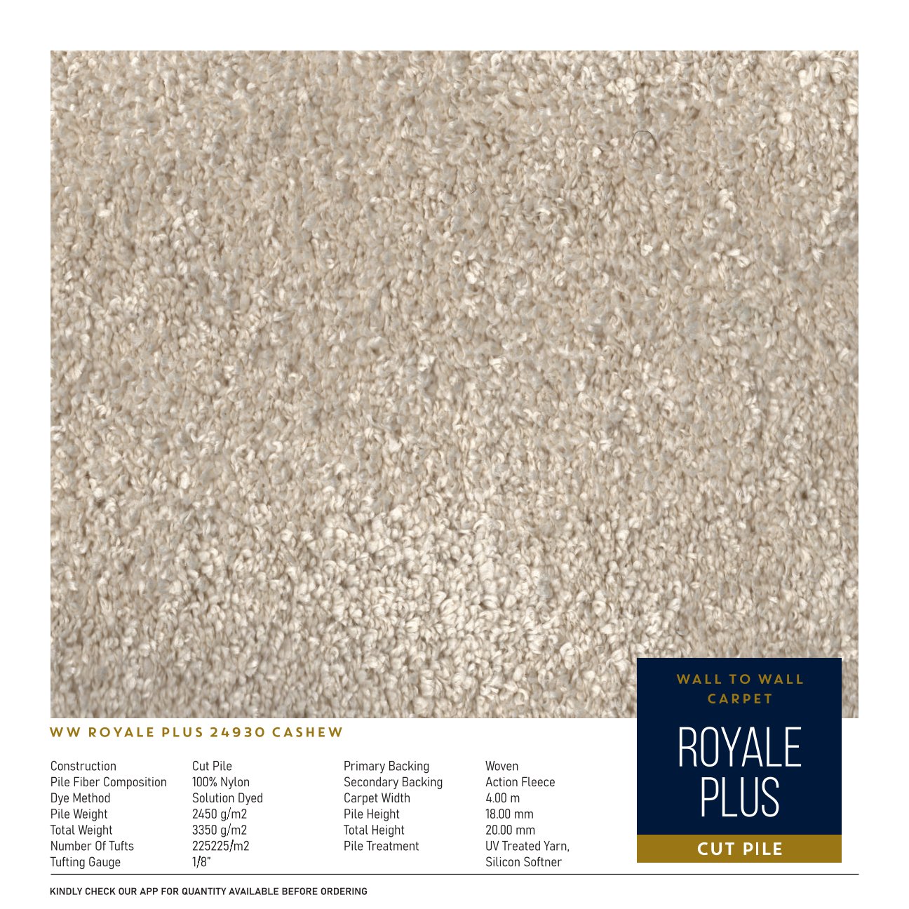 Divine Royale Plus Carpet Roll – Luxury & Durability