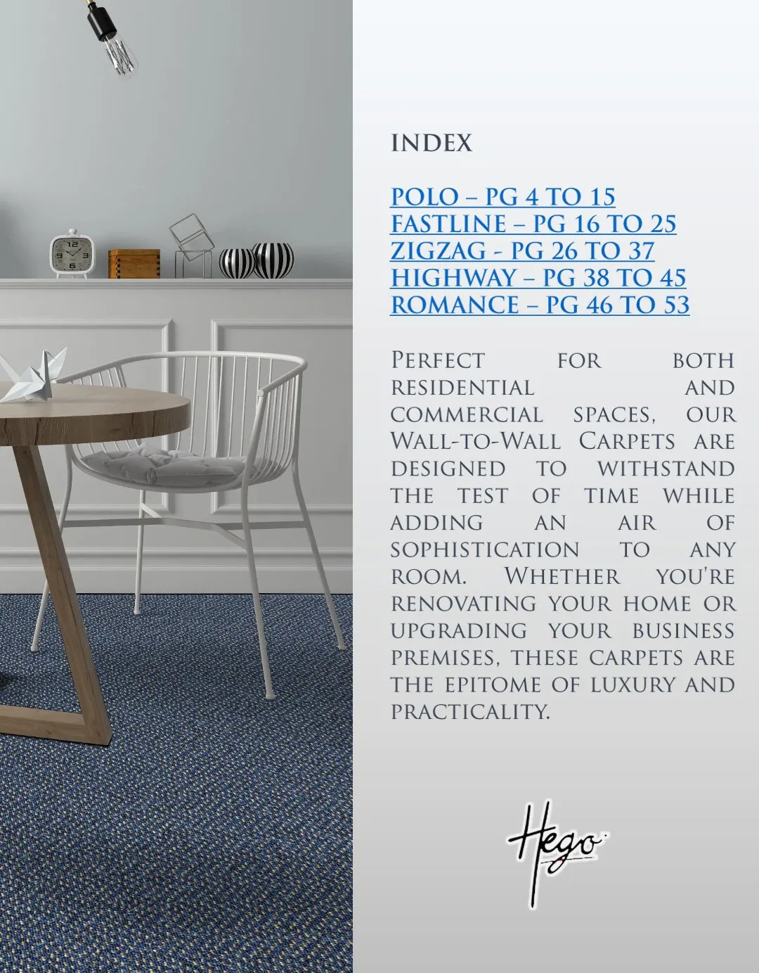 HEGO GRAPHIX Carpet Roll - Durable & Stylish Flooring