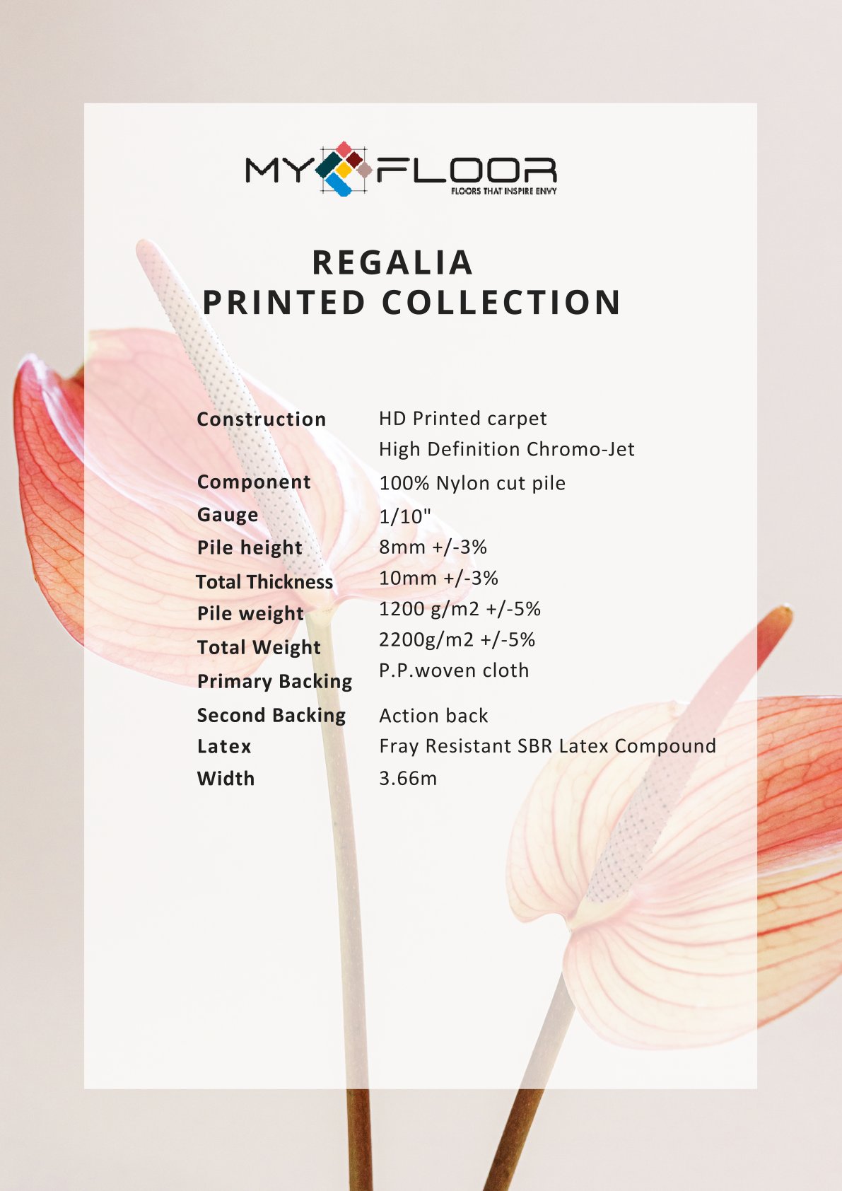 Regallia Printed Broadloom Carpet Roll – Premium Quality