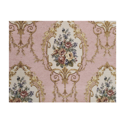 Pink & Olive Georgia Jacquard Sofa Fabric - S.No.24