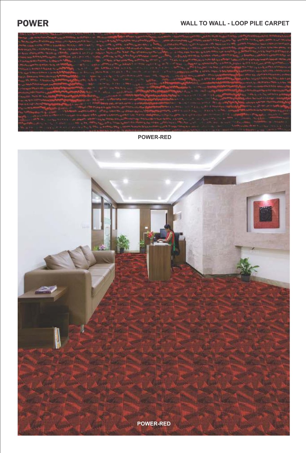 Power Carpet Tile Red – Durable & Stylish Flooring Solution