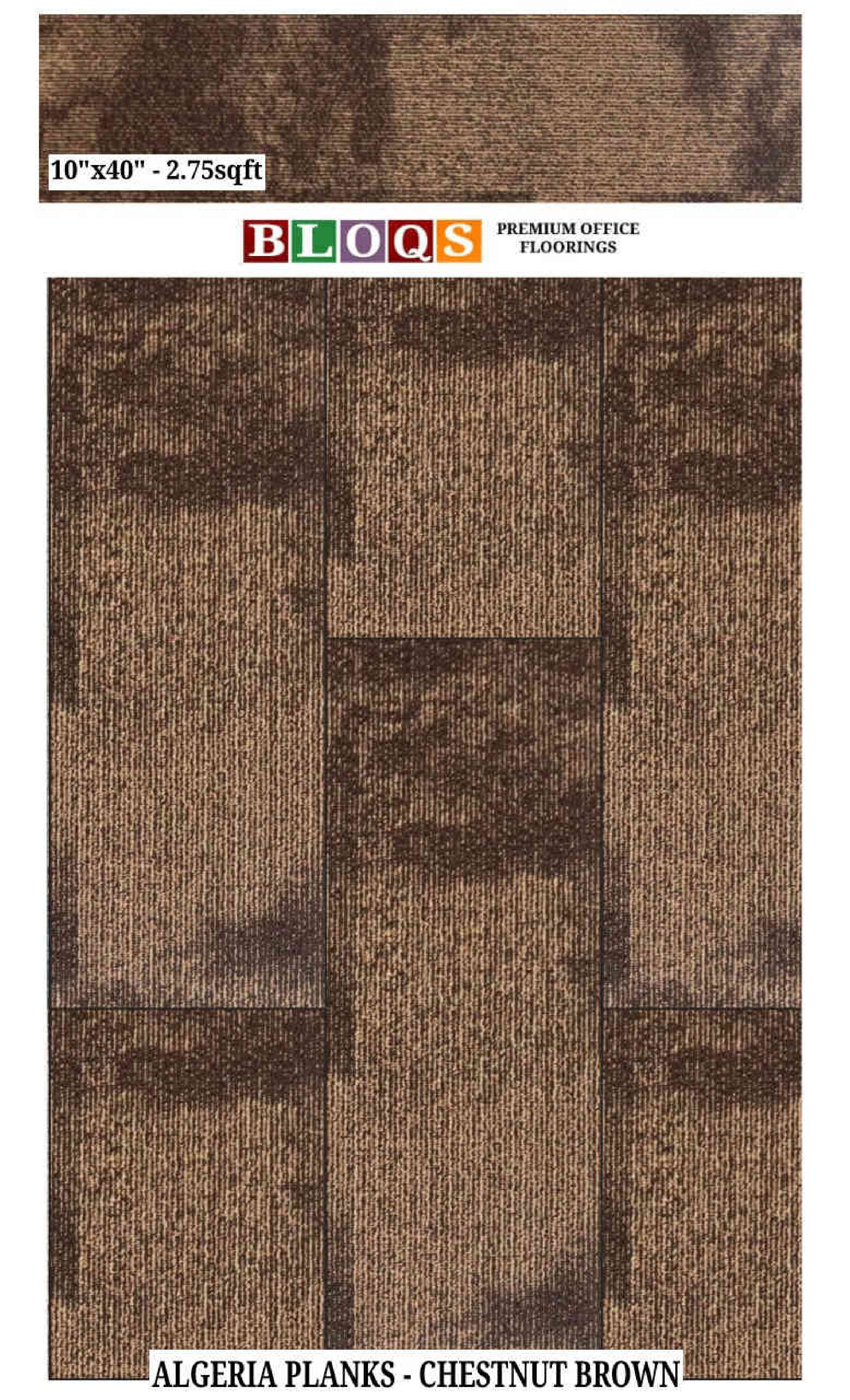 BLOQS Carpet Planks Vito Floor 10"x40" - 2.75 sqft