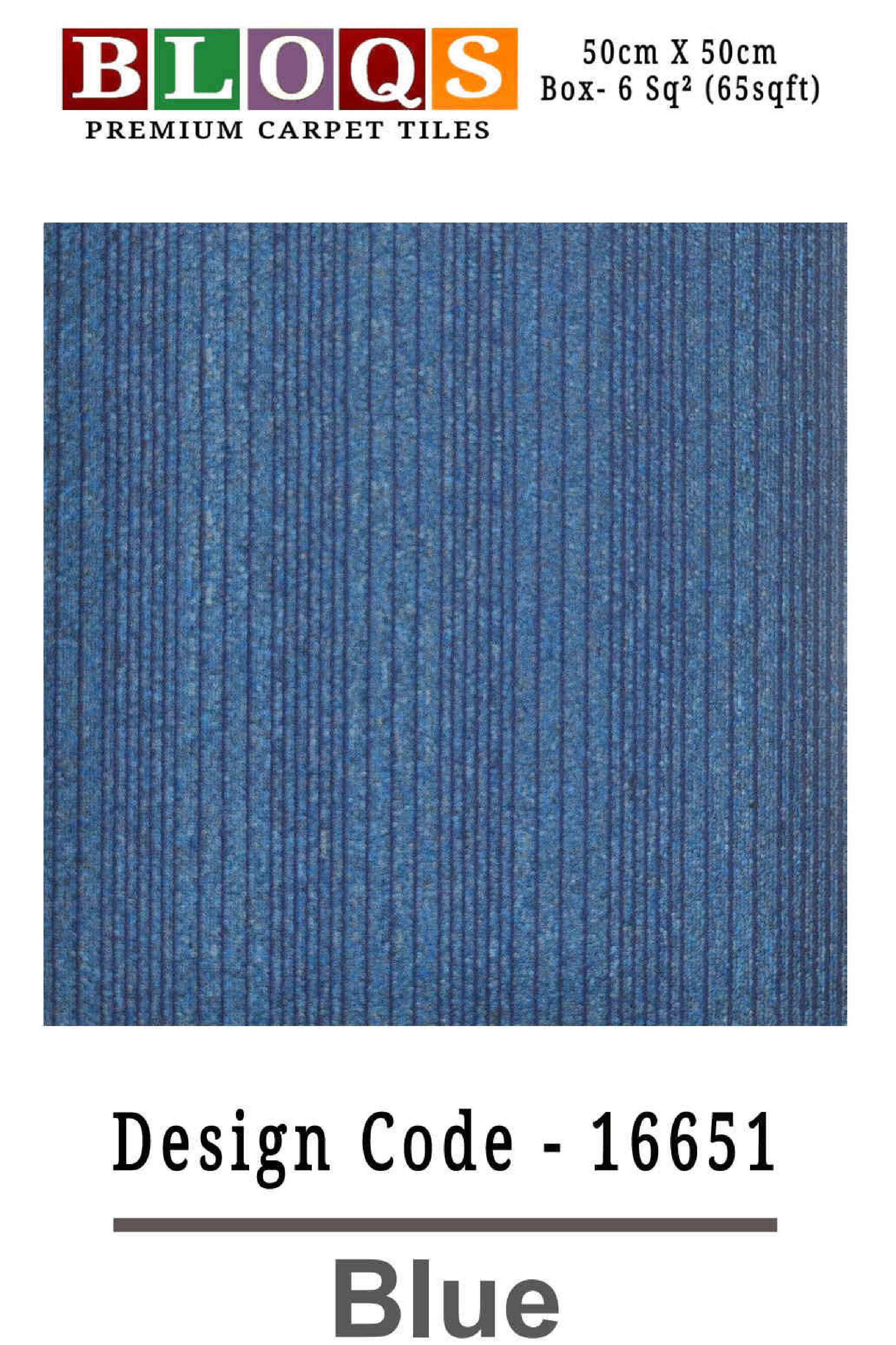 BLUE BLOQS Vito Carpet Tile 50cm x 50cm Box (6 Sq.m)