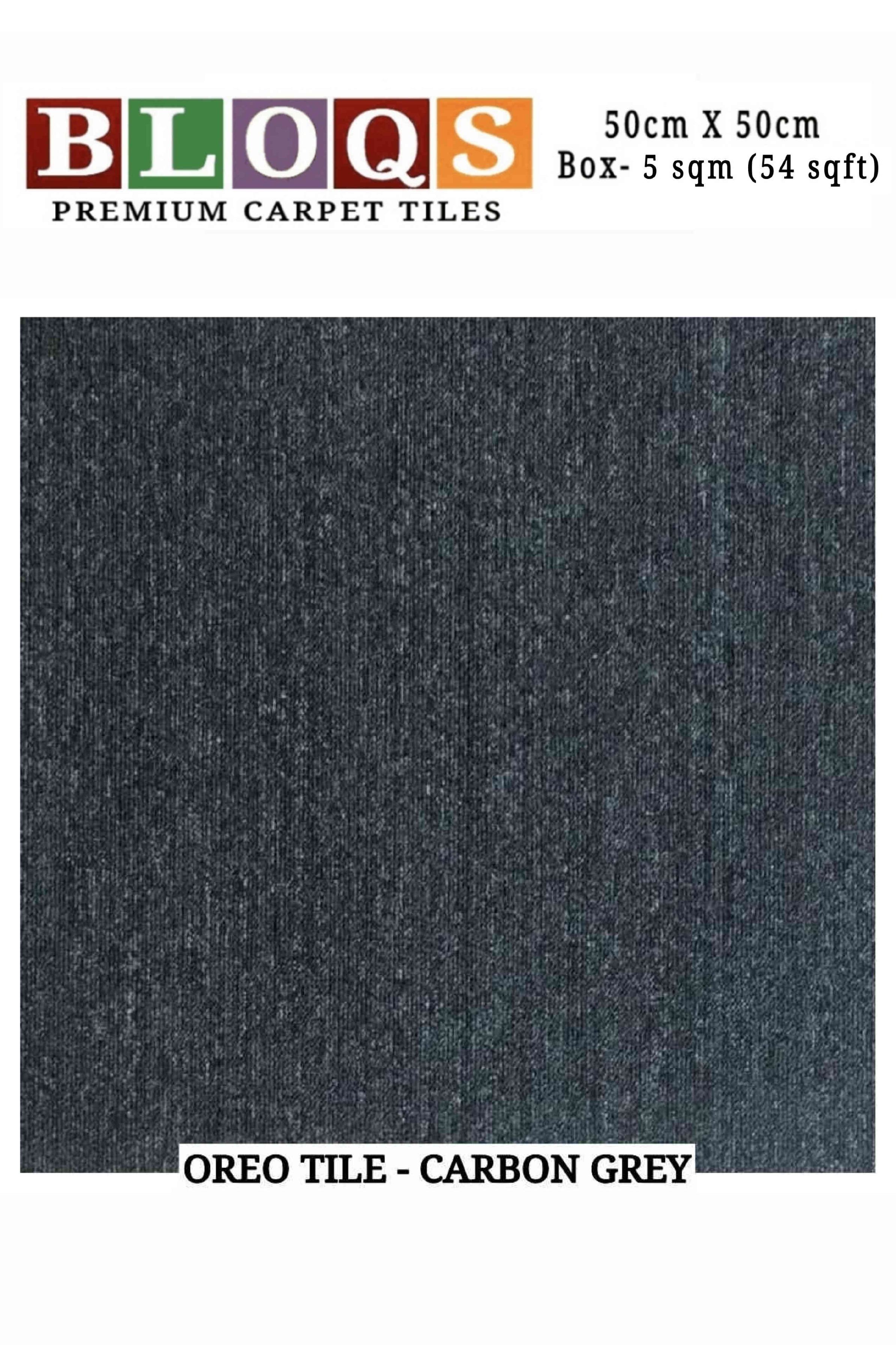 BLOQS Premium Carpet Tile Vito Floor 50cm x 50cm Box (5 sqm)