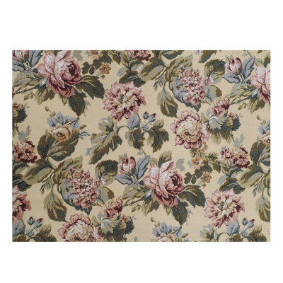 Red Rose Gold Georgia Jacquard Sofa Fabric - S.No. 03