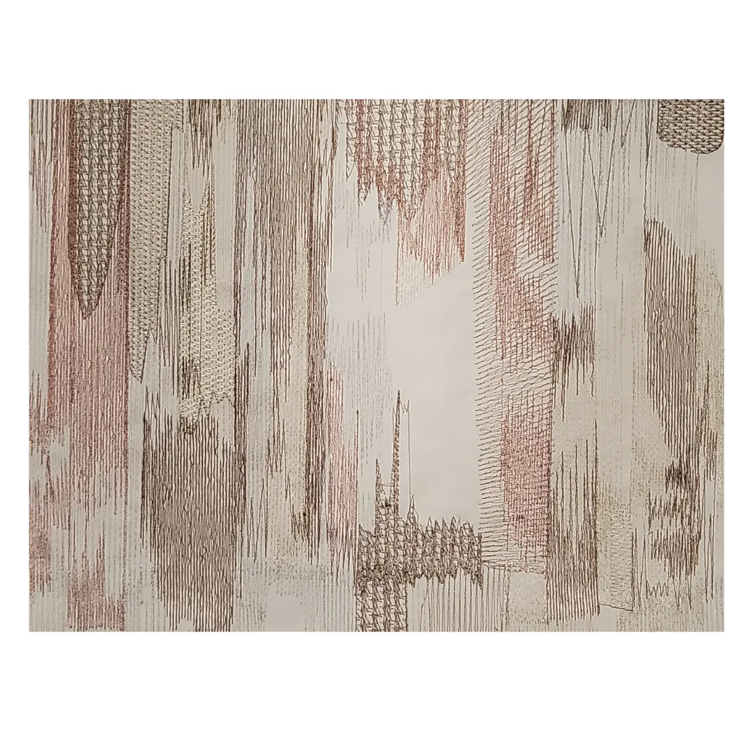 D'decor Embroidered Curtains Sno.22 – Frost Shadow Design