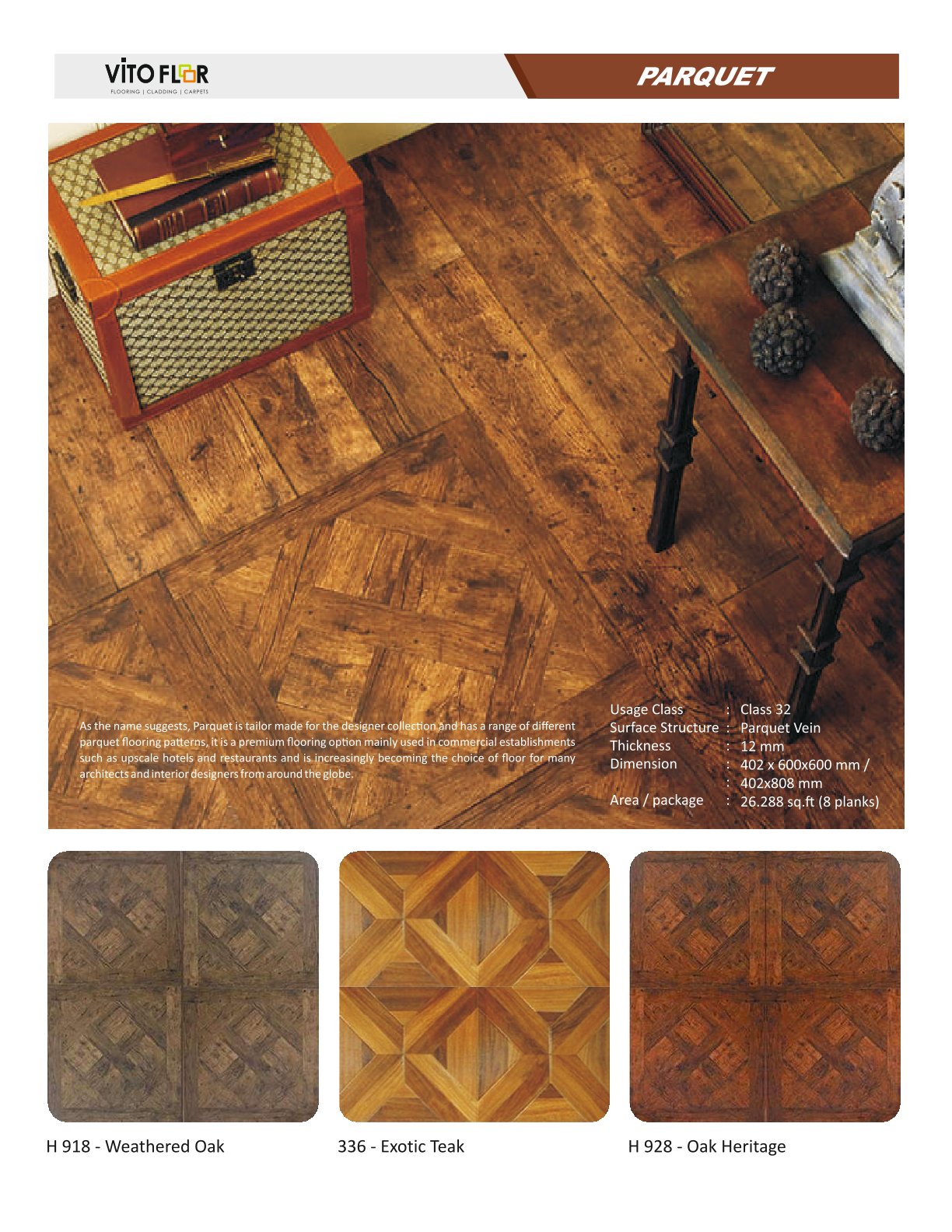 H 918- Weathered oak -Vito 12mm Laminate Flooring – Durable & Stylish