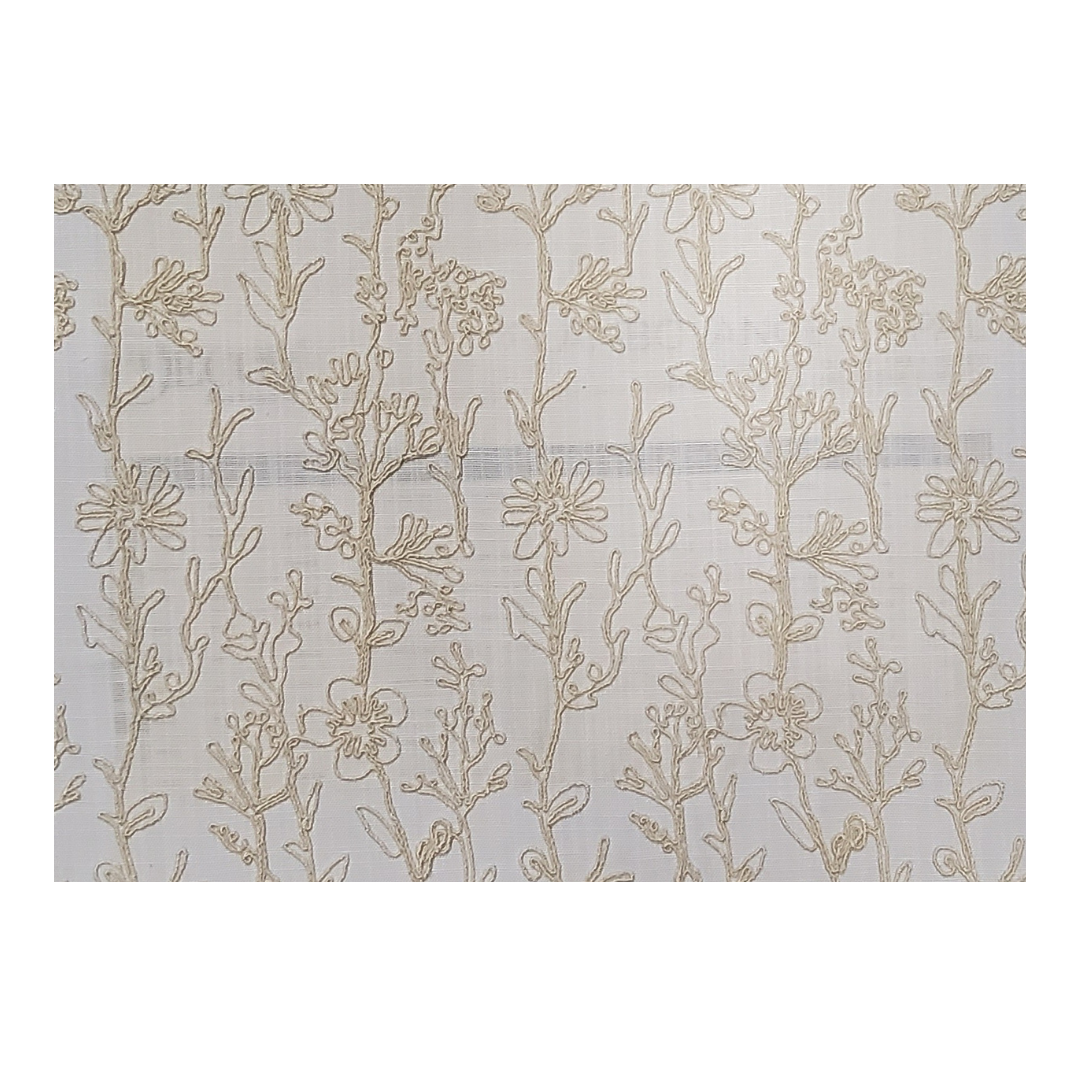 D'decor Embroidered Curtains - Sno.25 Juniper Ridge Design