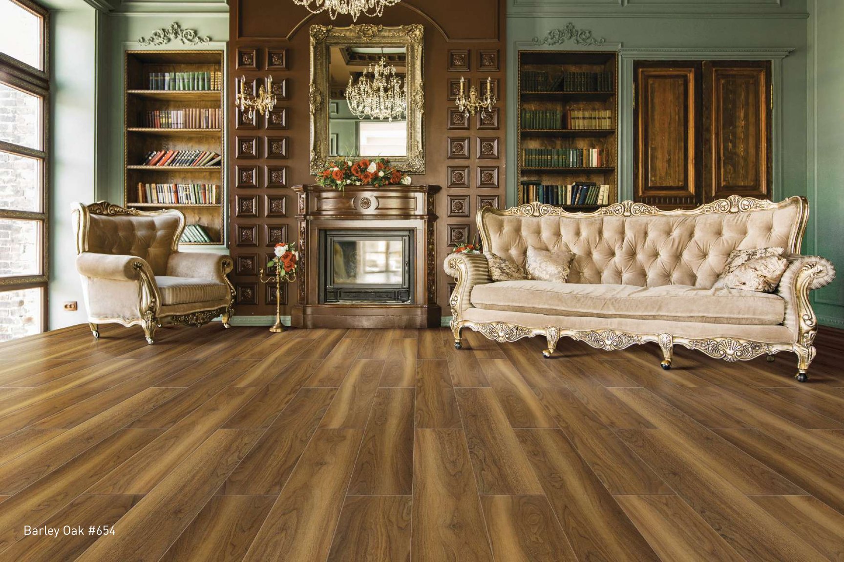 Barley Oak #654 Radiant Laminate Wood Flooring